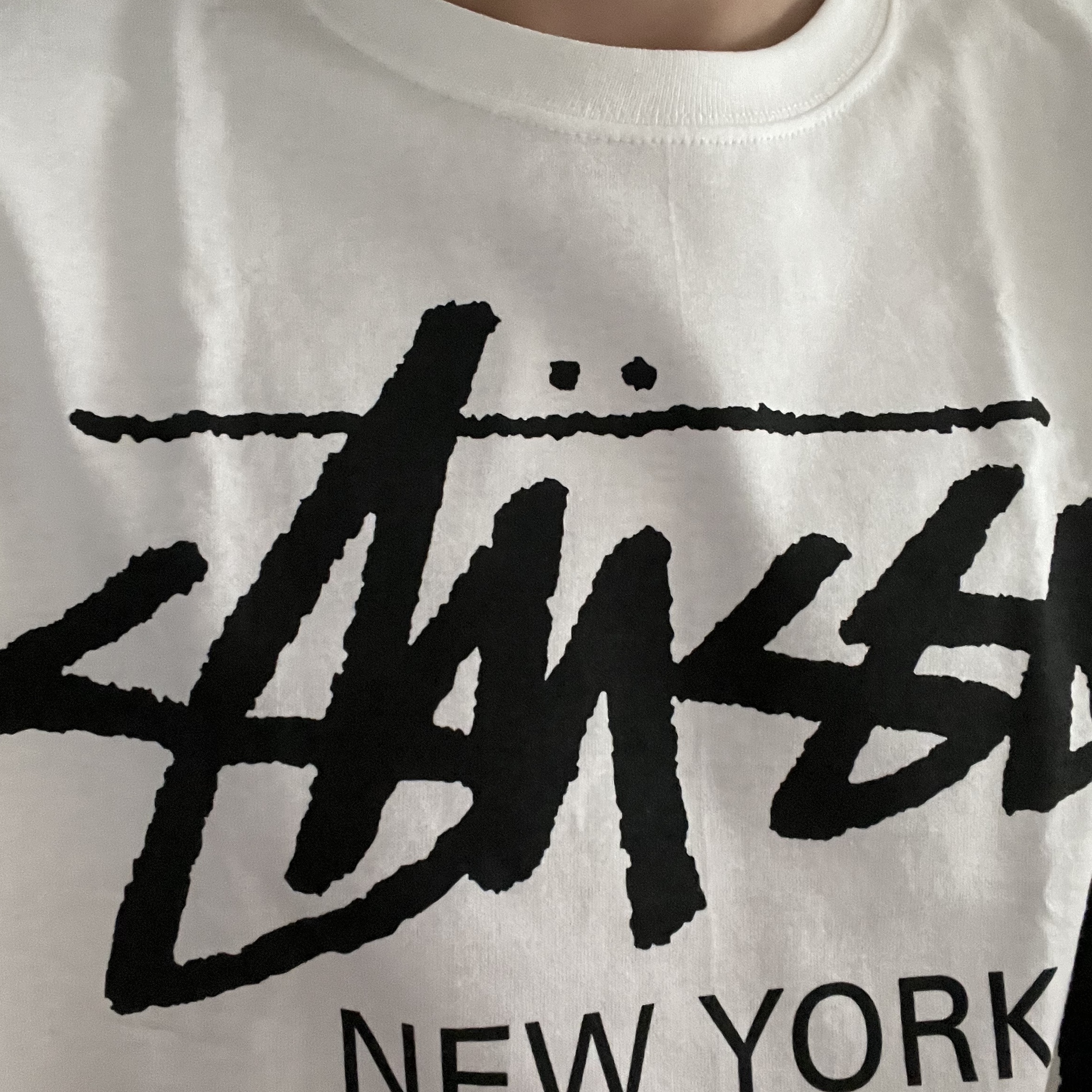 Stussy World Tour T-Shirt White 2023 착용 스타일