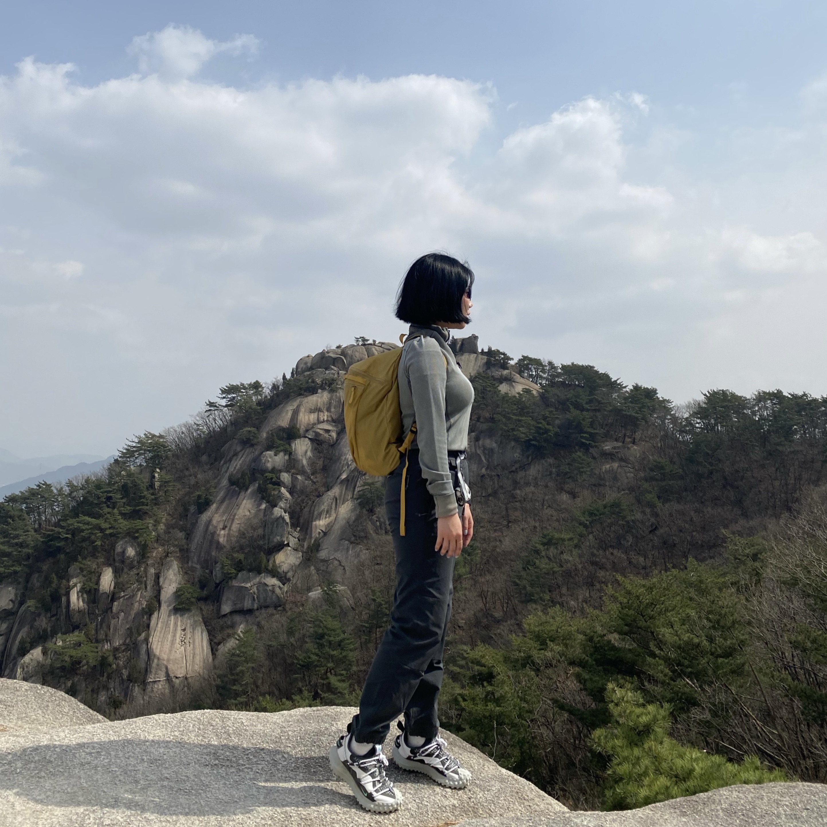 Nike NRG Dri-Fit ACG ADV Steeple Rock Half Zip Base Layer Black - Asia, Arc'teryx Heliad 15 Backpack Retreat 착용 스타일 - 1