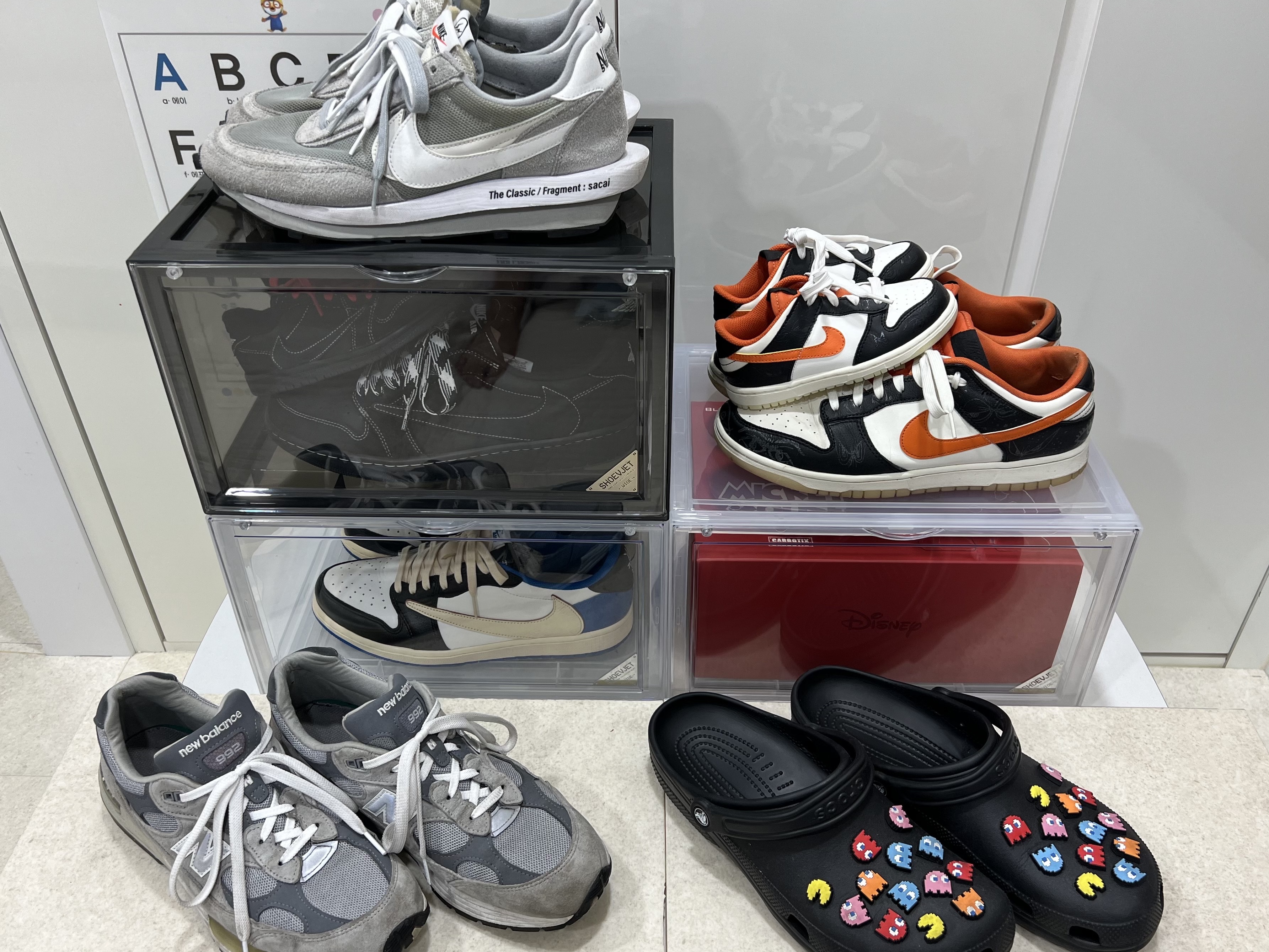 Jordan 1 x Travis Scott x Fragment Retro Low OG SP Military Blue, Jordan 1 x Travis Scott Retro Low OG SP Black Phantom 착용 스타일 - 2