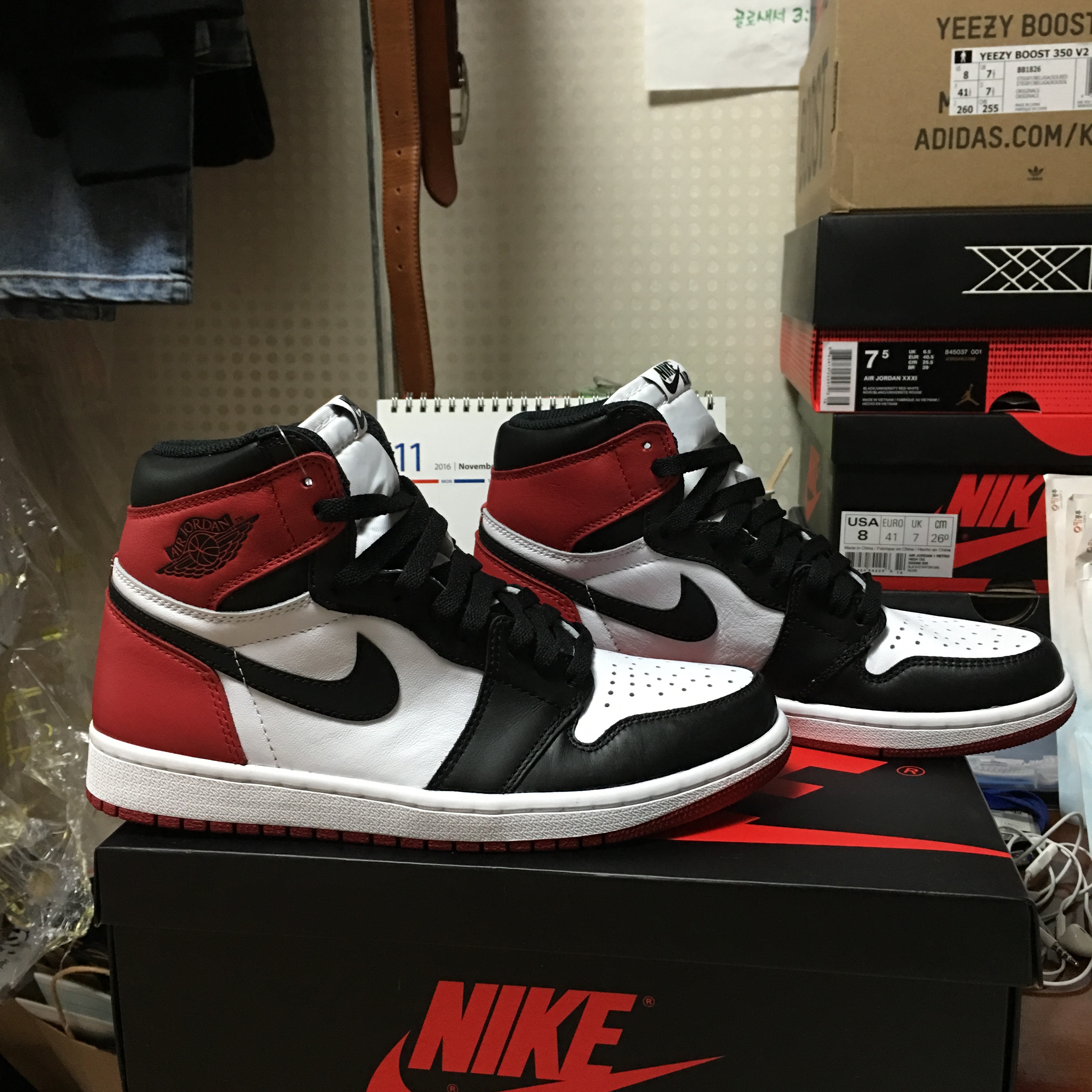 Jordan 1 Retro High OG Black Toe 2016 착용 스타일