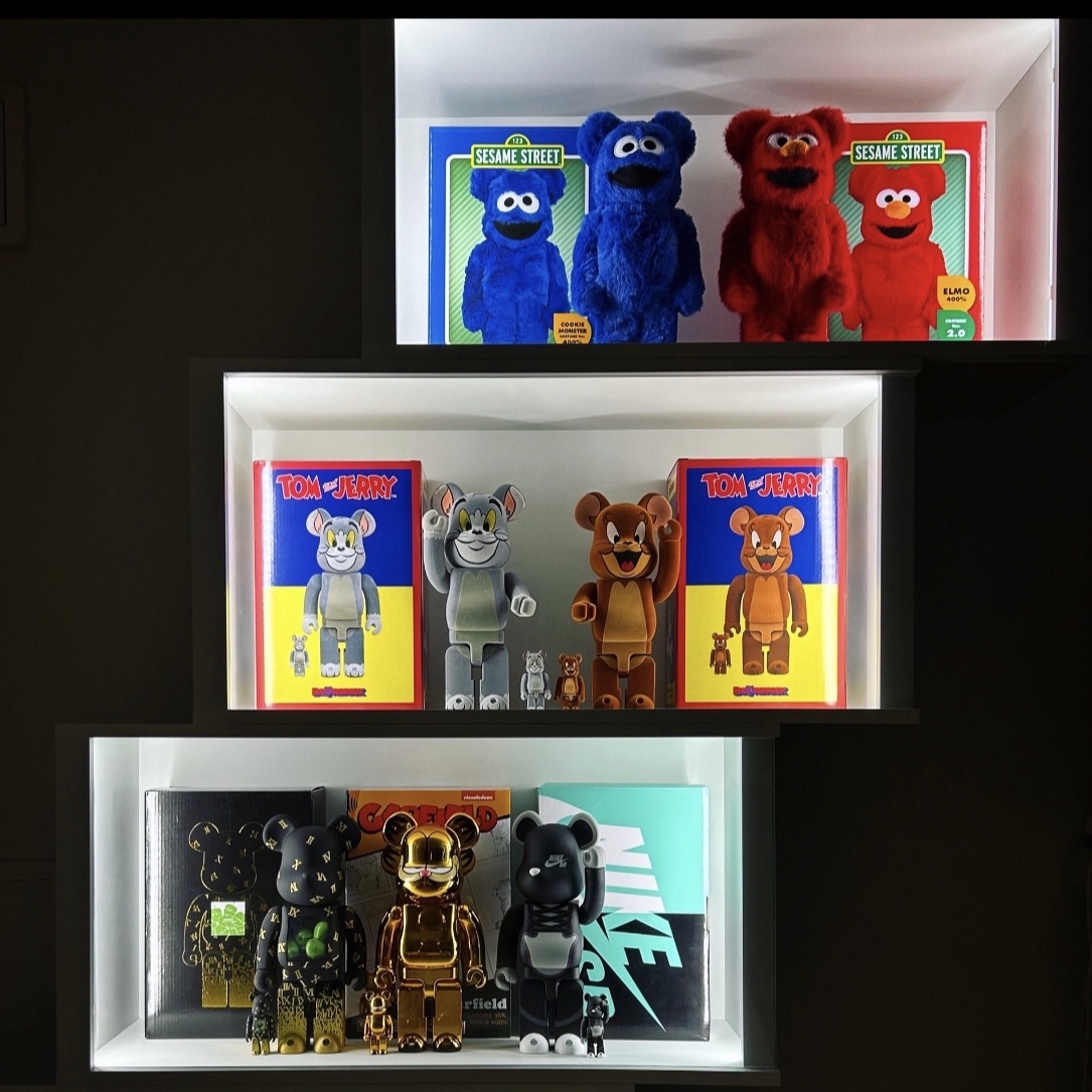 Bearbrick Tom & Jerry Jerry Flocky Ver. 100% & 400% Set 착용 스타일