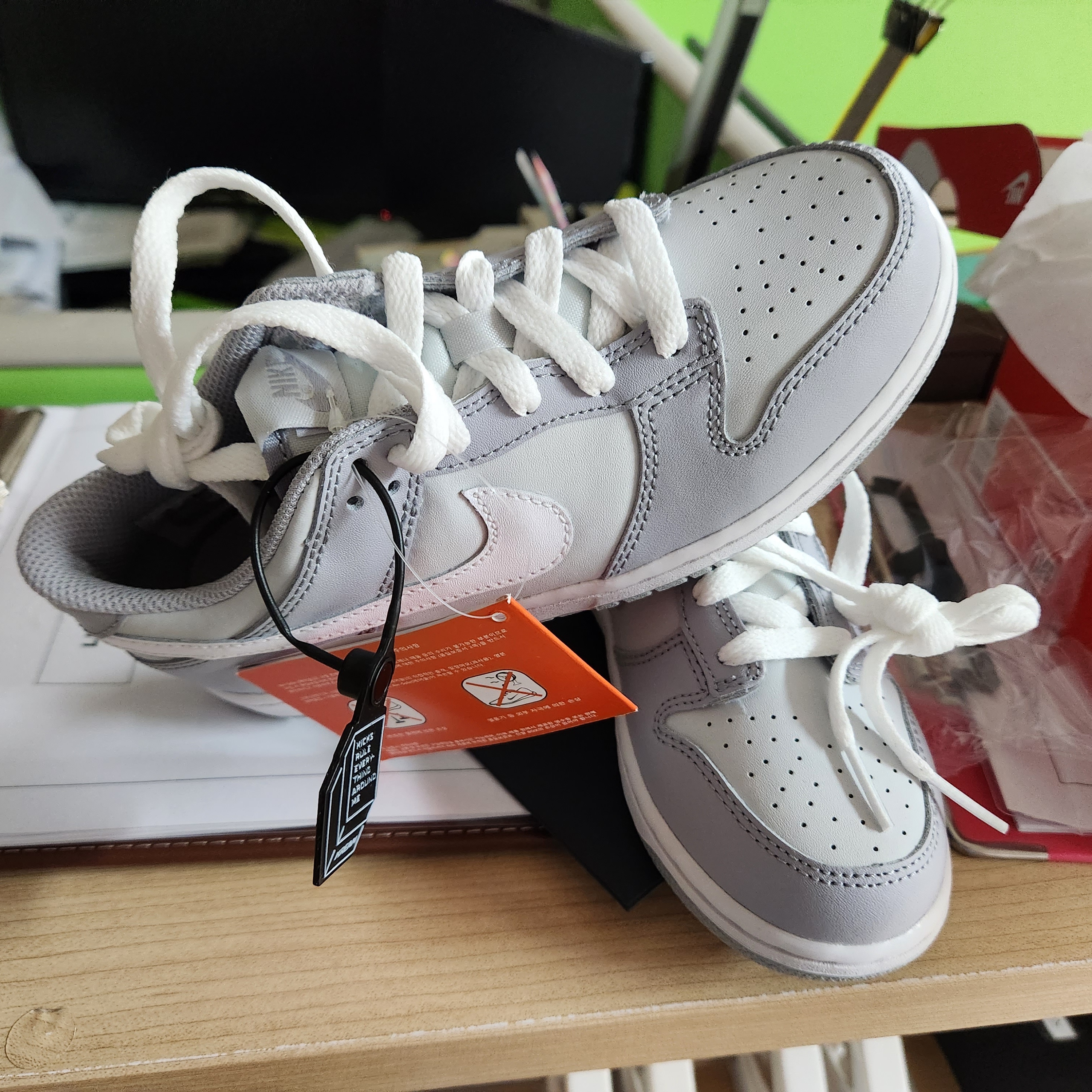 (PS) Nike Dunk Low Wolf Grey 착용 스타일
