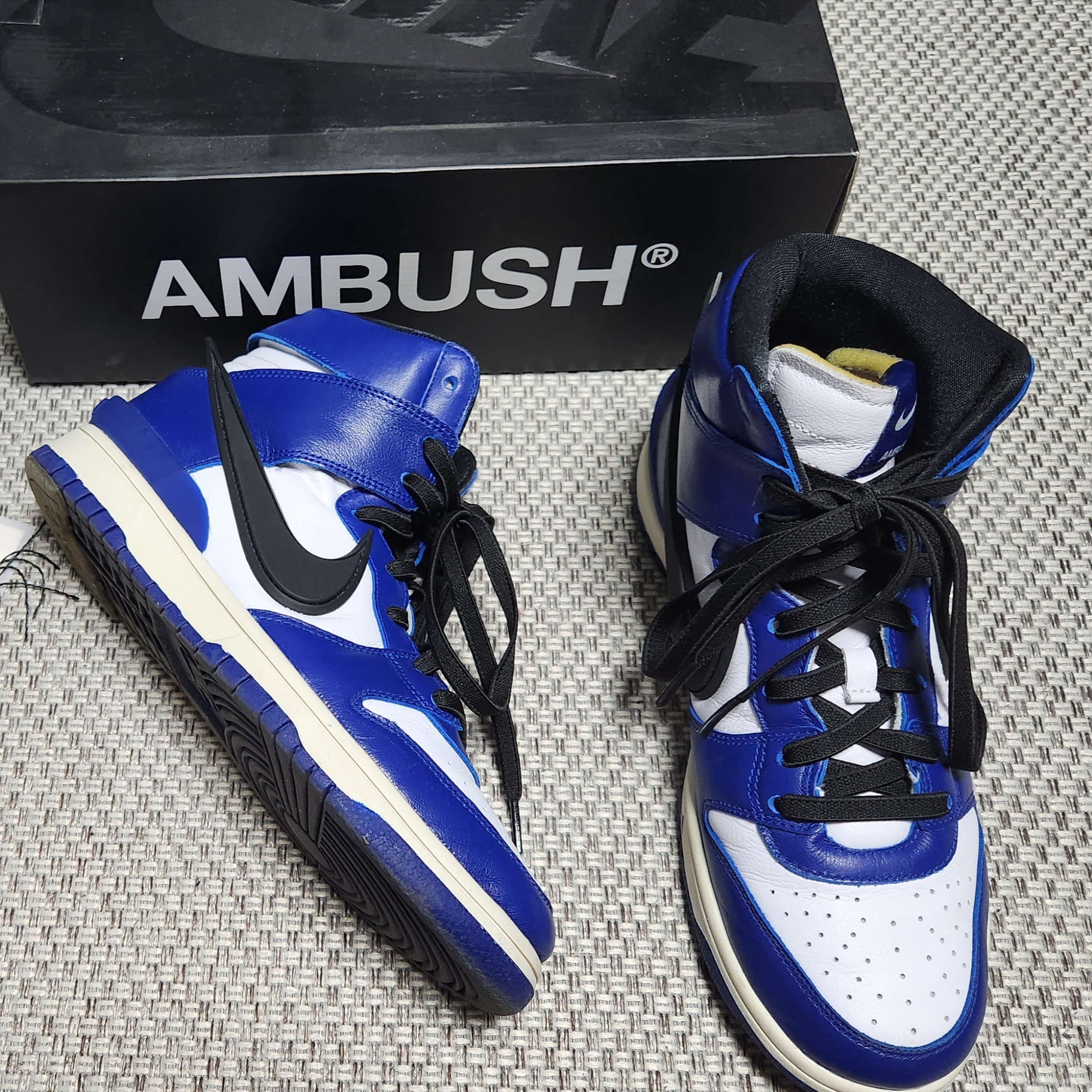 Nike x Ambush Dunk High Deep Royal Blue 착용 스타일