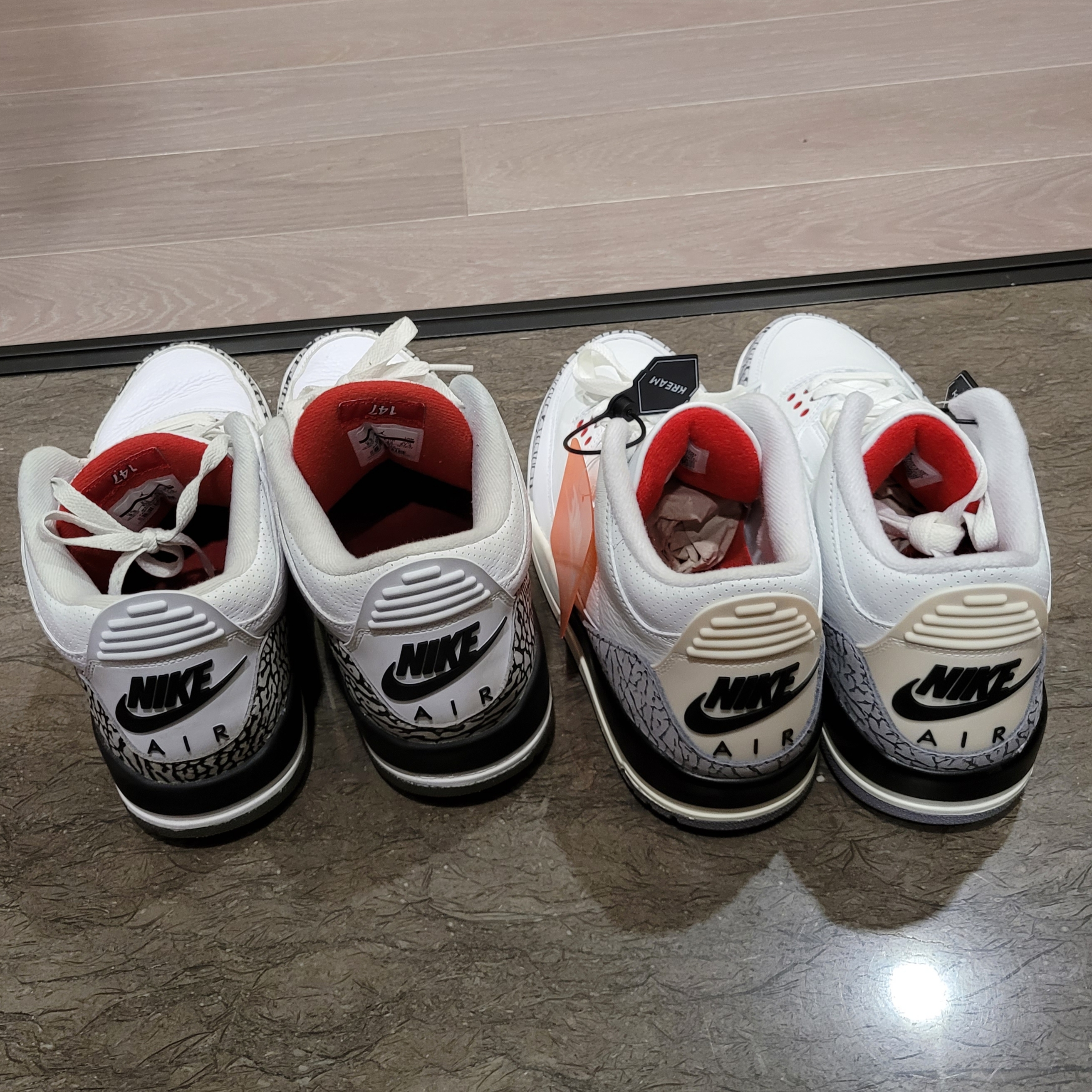 Jordan 3 Retro Free Throw Line White Cement, Jordan 3 Retro White Cement Reimagined 착용 스타일