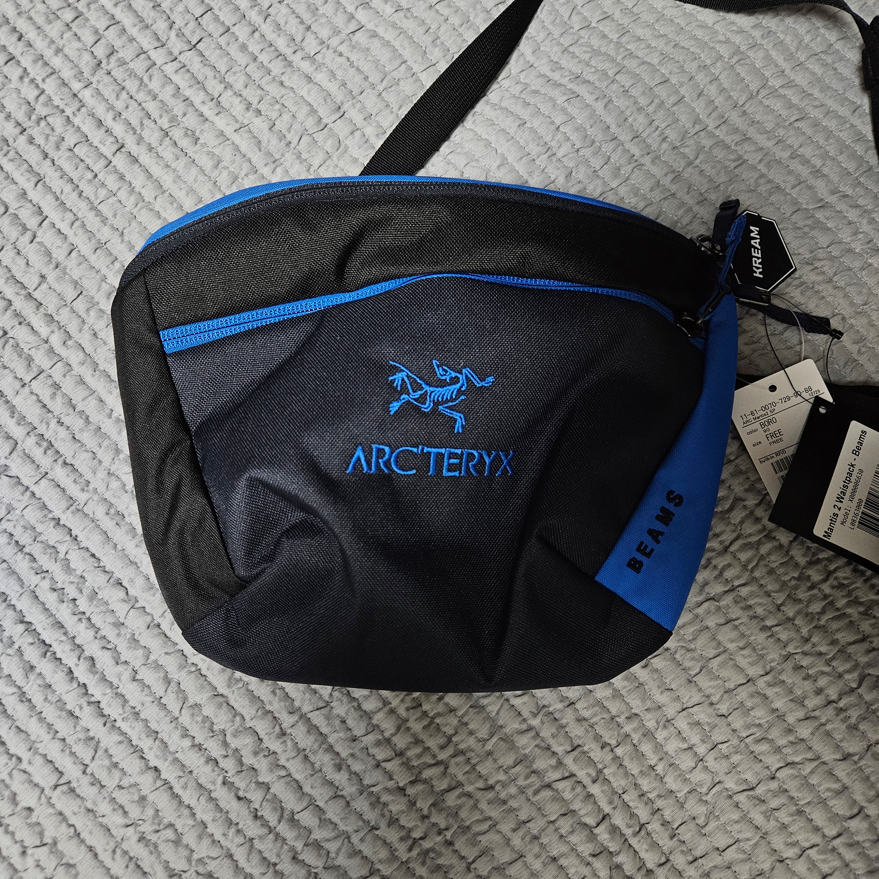 Arc'teryx x Beams Mantis 2 Waistpack Boro Blue 착용 스타일 - 3