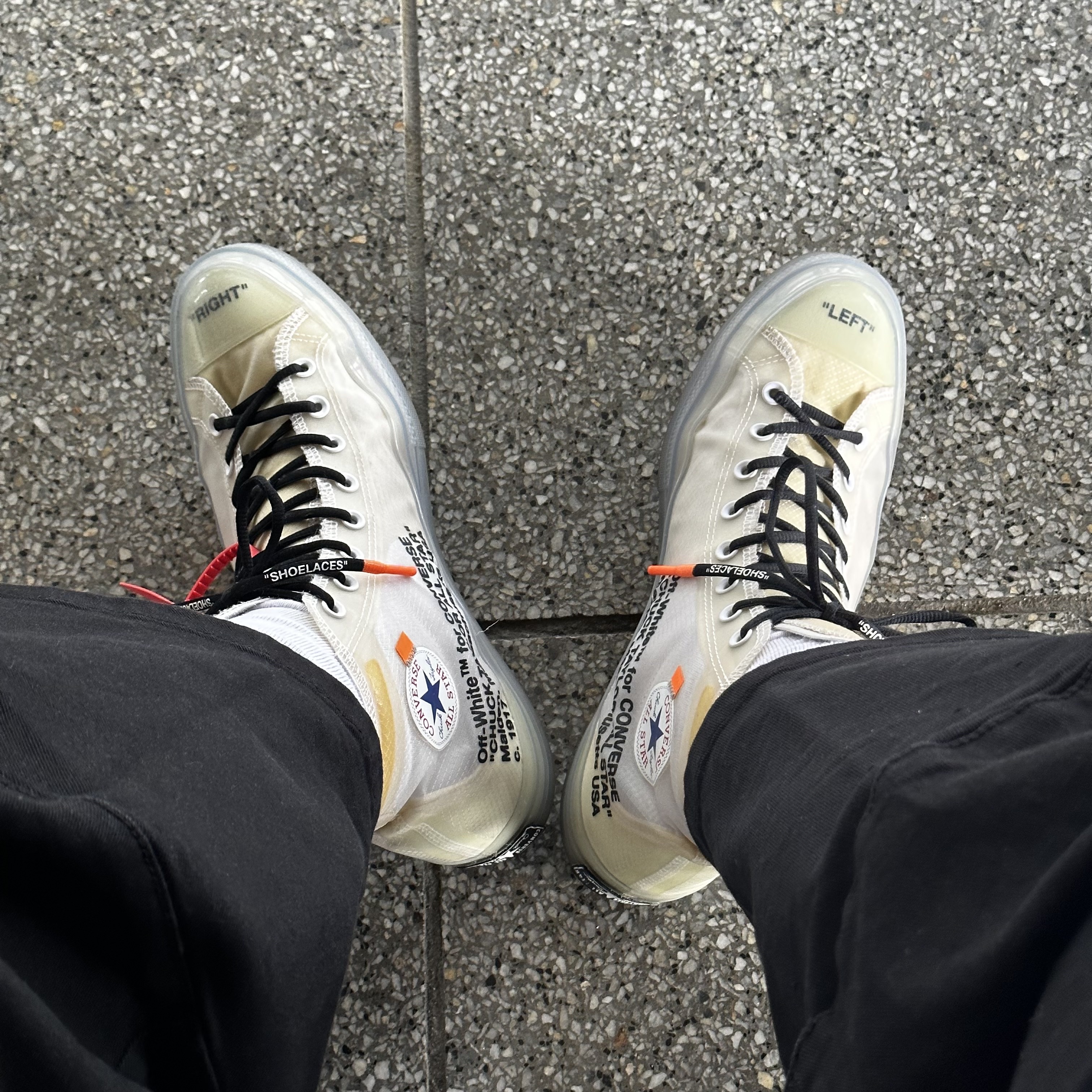 Converse x Off-White Chuck 70 High The Ten 착용 스타일