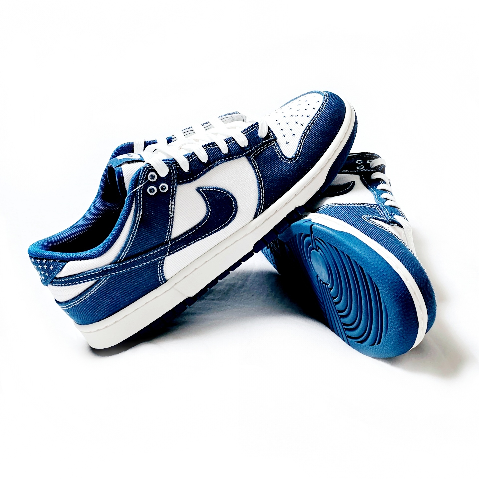 Nike Dunk Low Retro SE Industrial Blue 착용 스타일 - 3