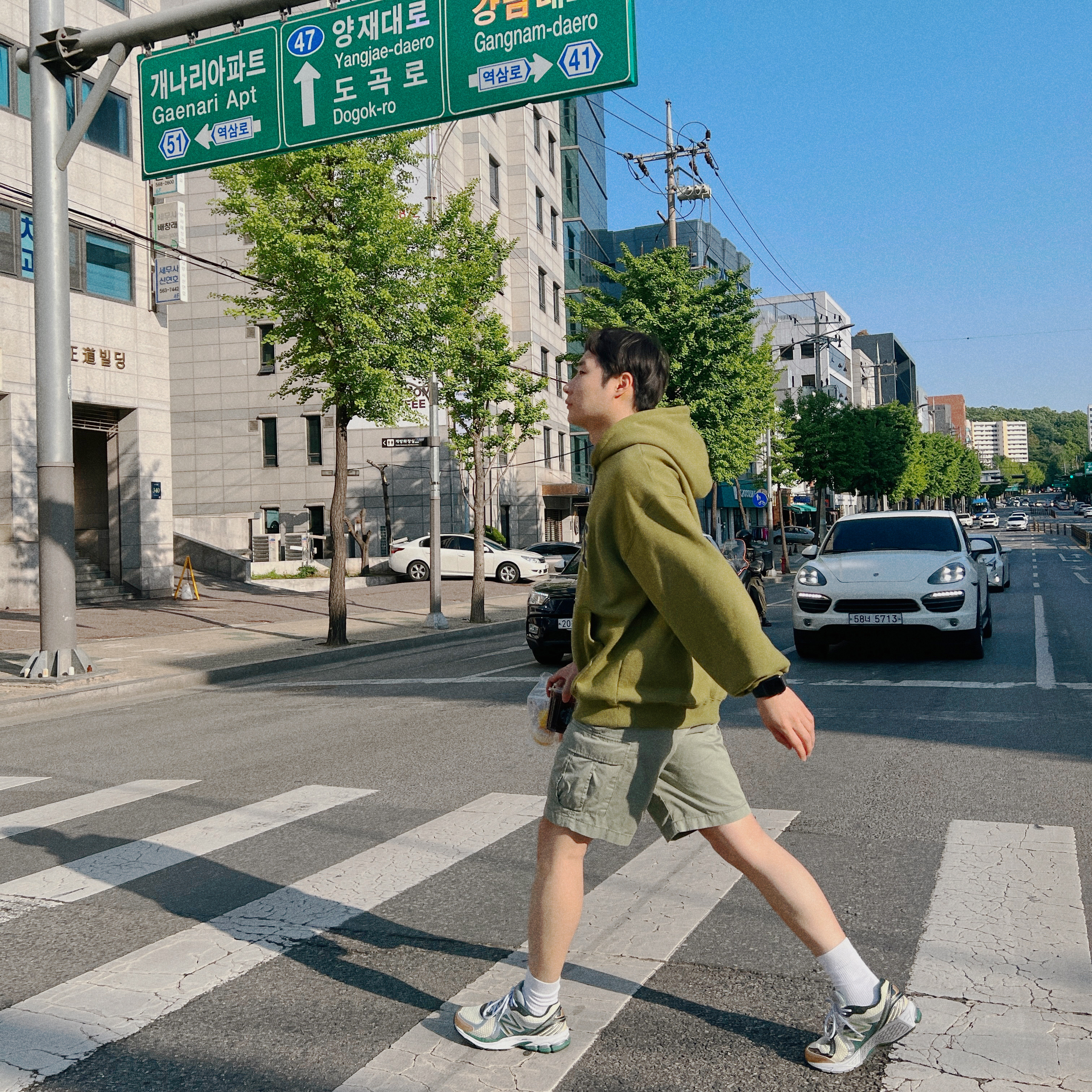 New Balance x Aime Leon Dore 860v2 Green 착용 스타일