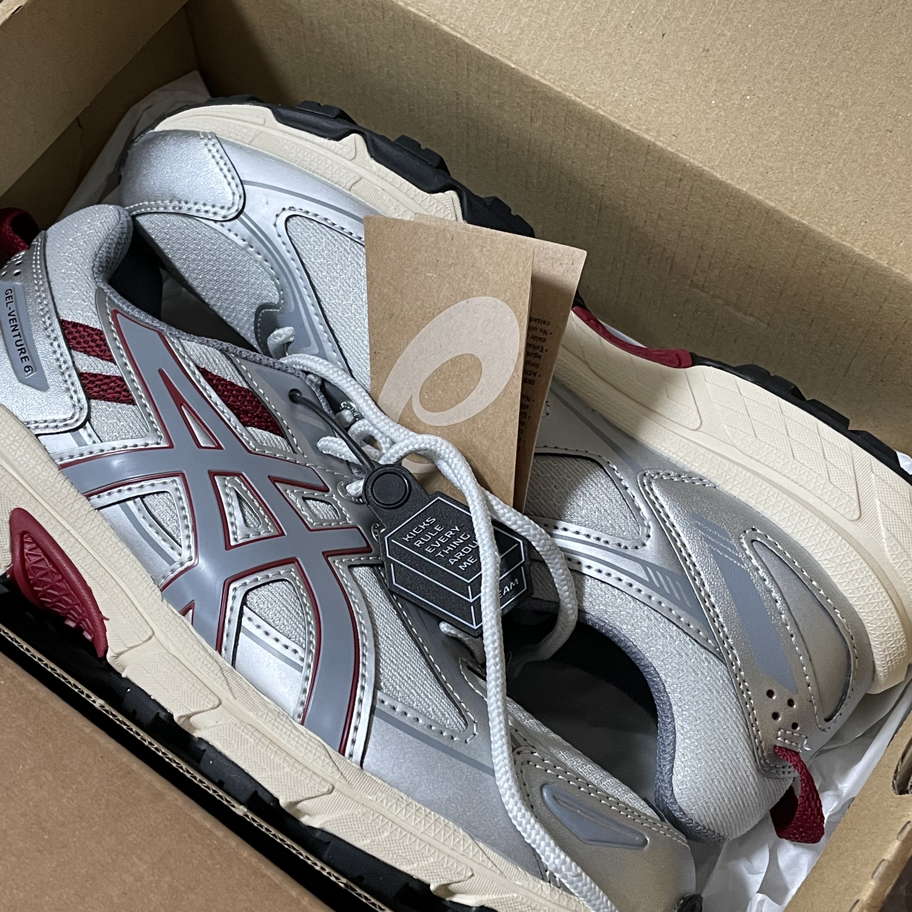 (W) Asics Gel-Venture 6 Glacier Grey Sheet Rock 착용 스타일