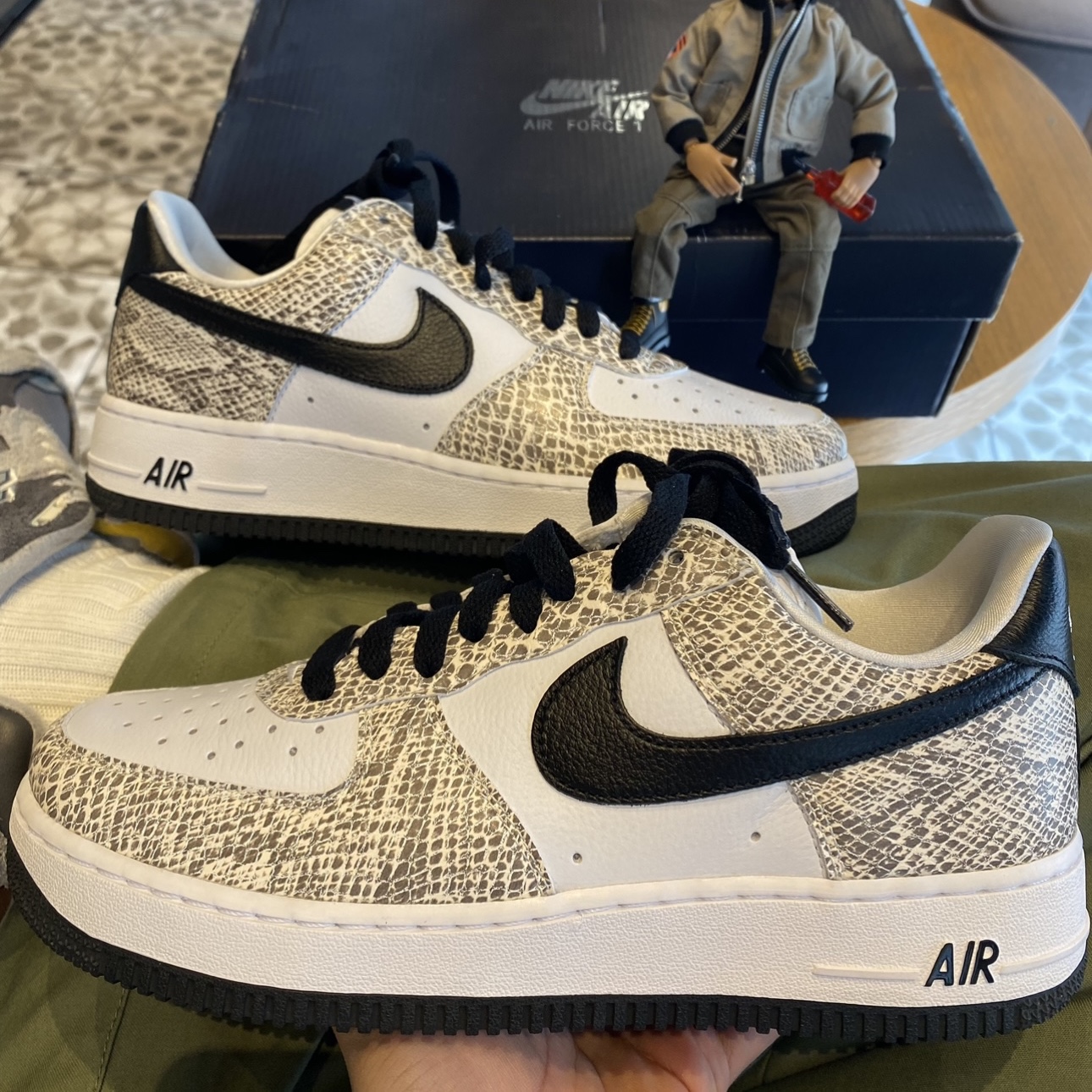 Nike Air Force 1 Low Retro Cocoa Snake 2018 착용 스타일