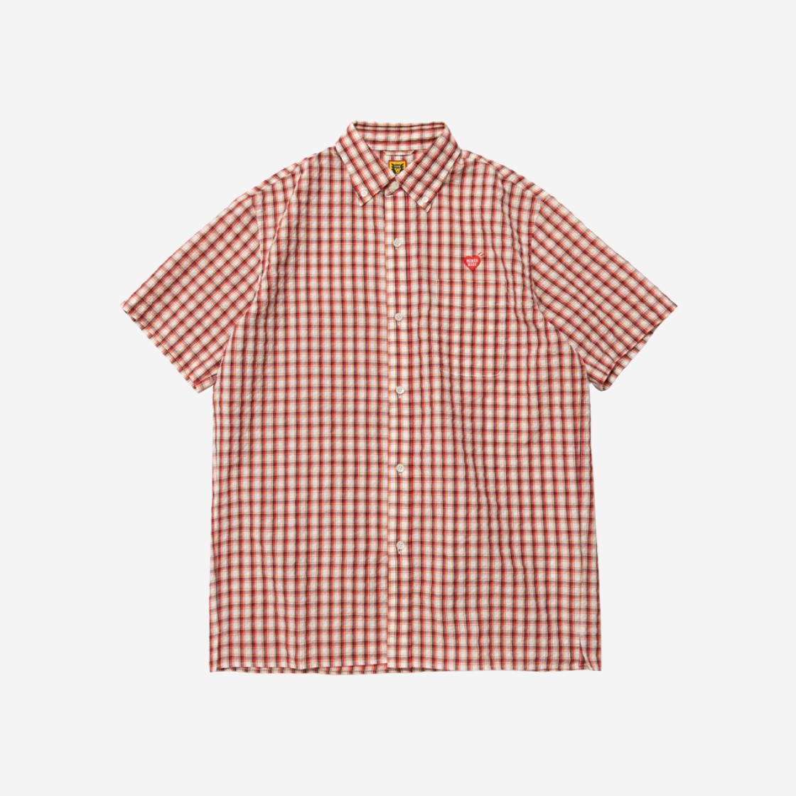 Human Made Checked BD S/S Shirt Red 상세 이미지 1