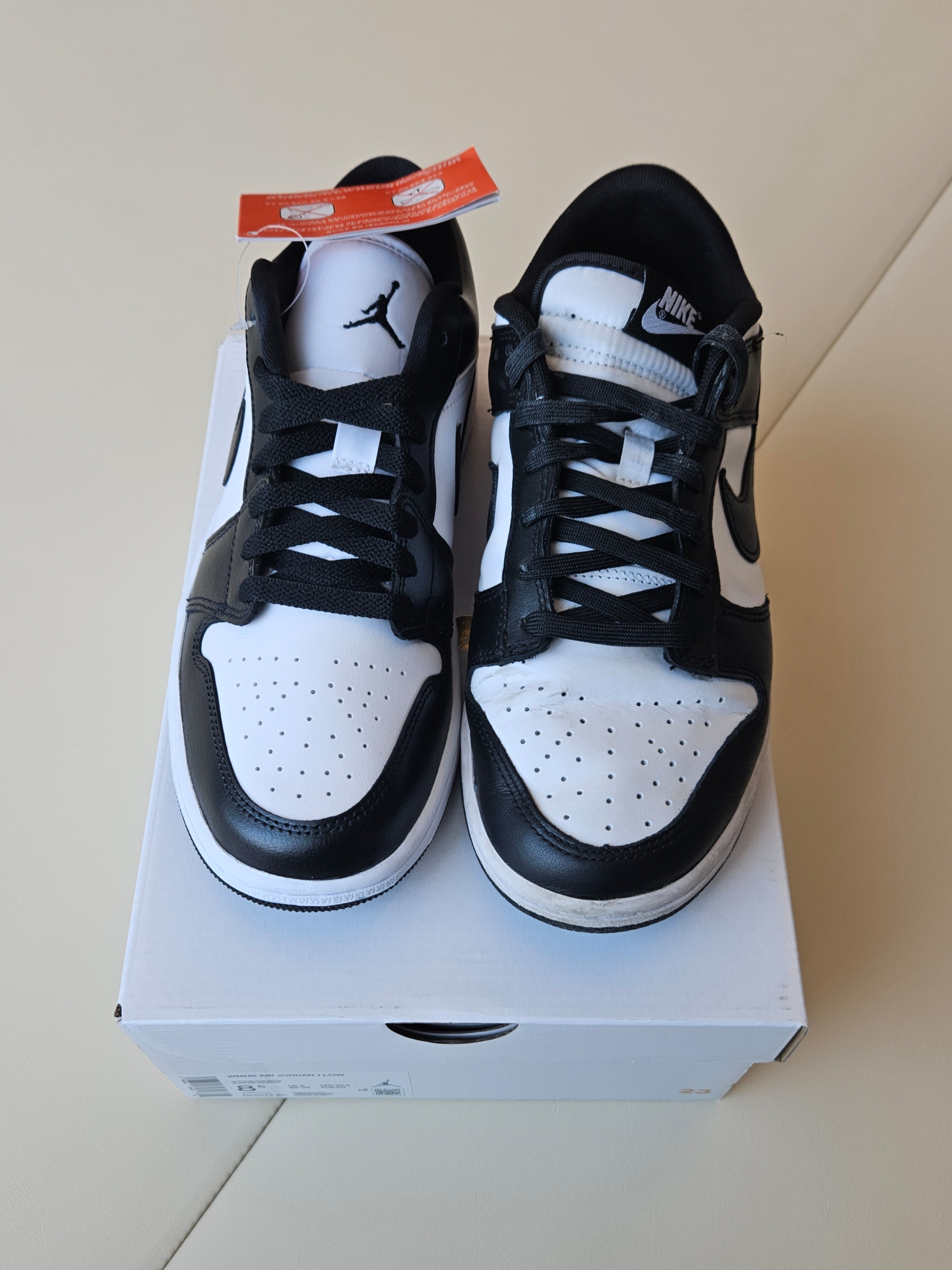 (W) Jordan 1 Low Black and White, (W) Nike Dunk Low Black 착용 스타일 - 2
