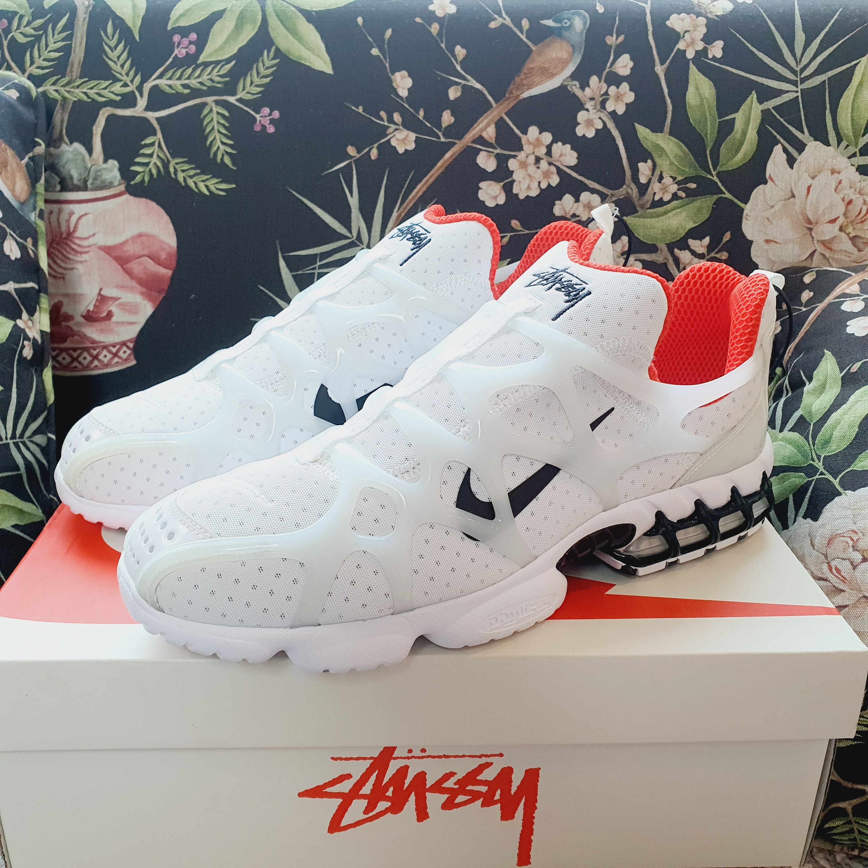 Nike x Stussy Air Zoom Spiridon Kukini White 착용 스타일