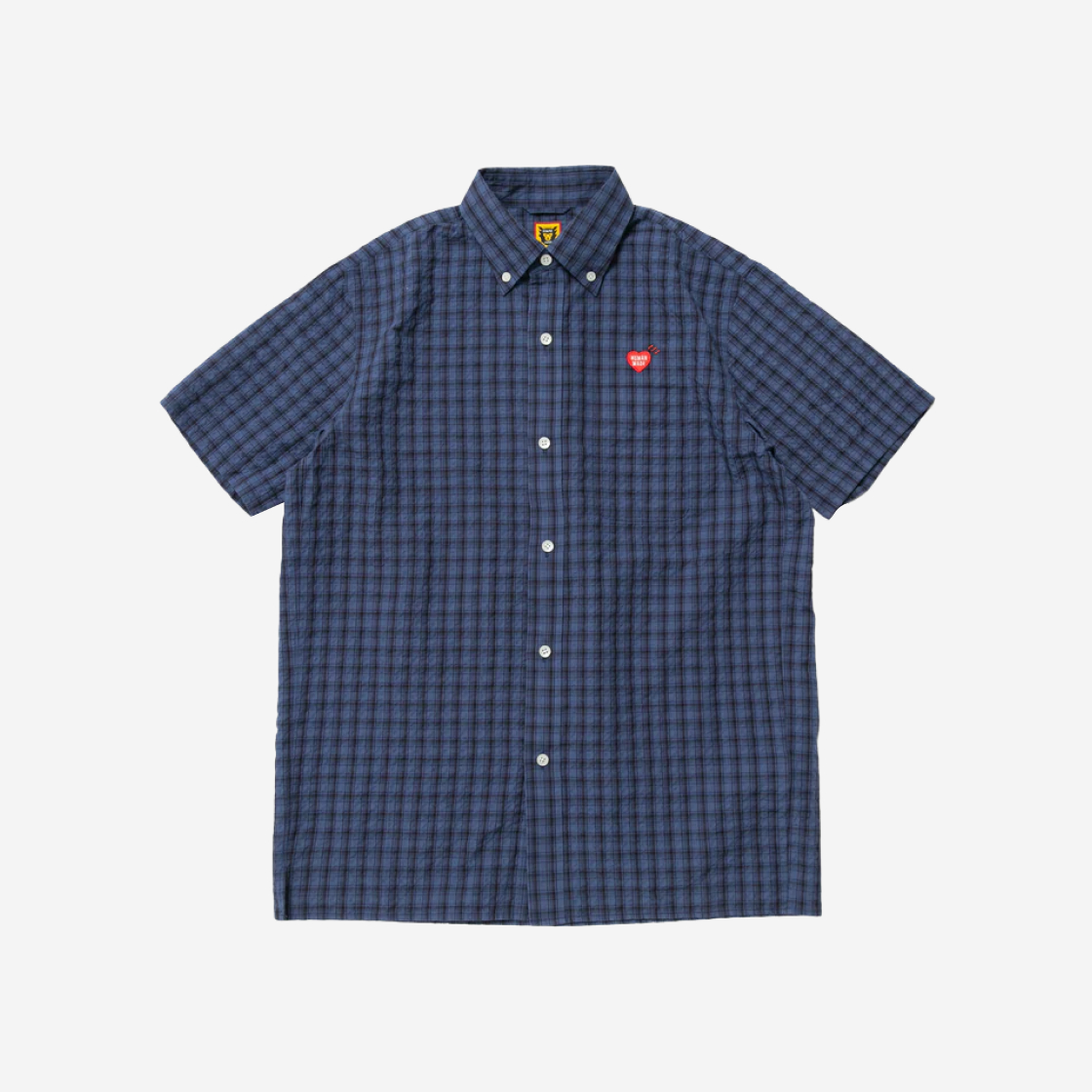 レア】HUMANMADE Checked BD shirt ネイビー Lサイズ｜ファッション