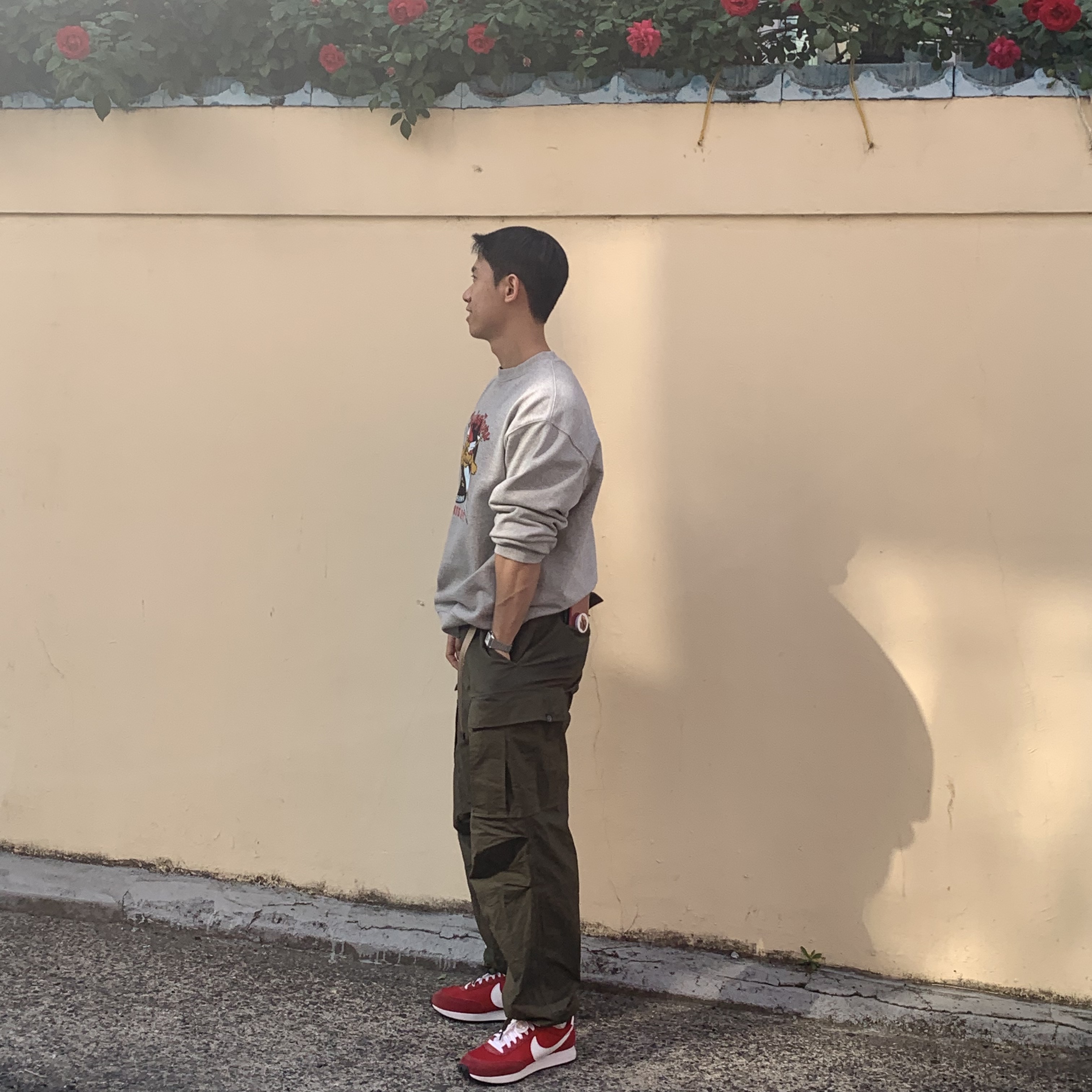Nike Air Tailwind 79 Gym Red 착용 스타일 - 1