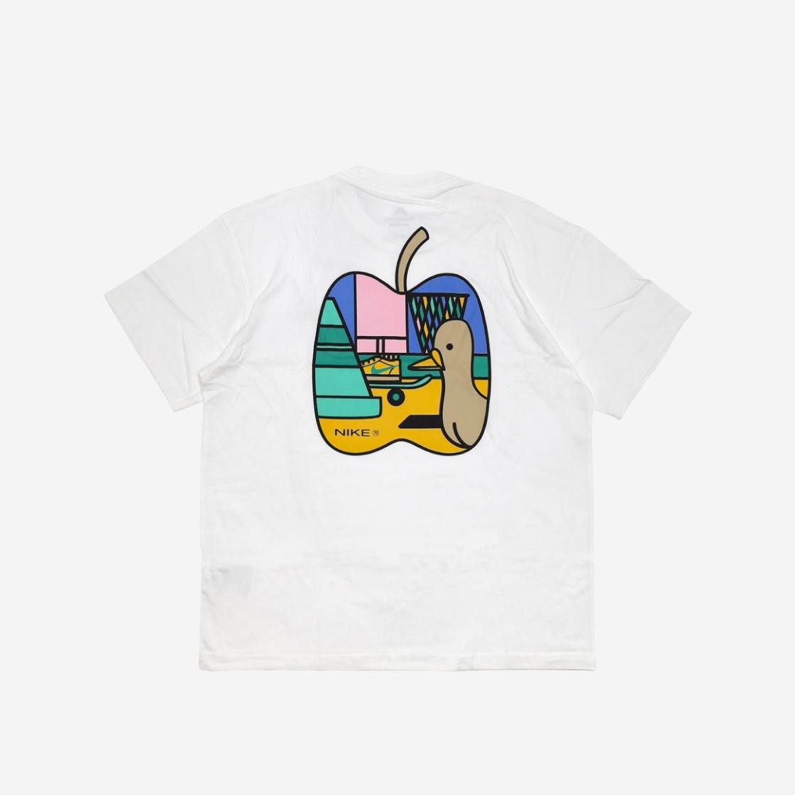 Nike SB Logo Skateboarding Apple Pigeon T-Shirt White - Asia 상세 이미지 1