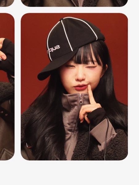 Supreme Piping 6-Panel Black - 22FW 착용 스타일 - 1