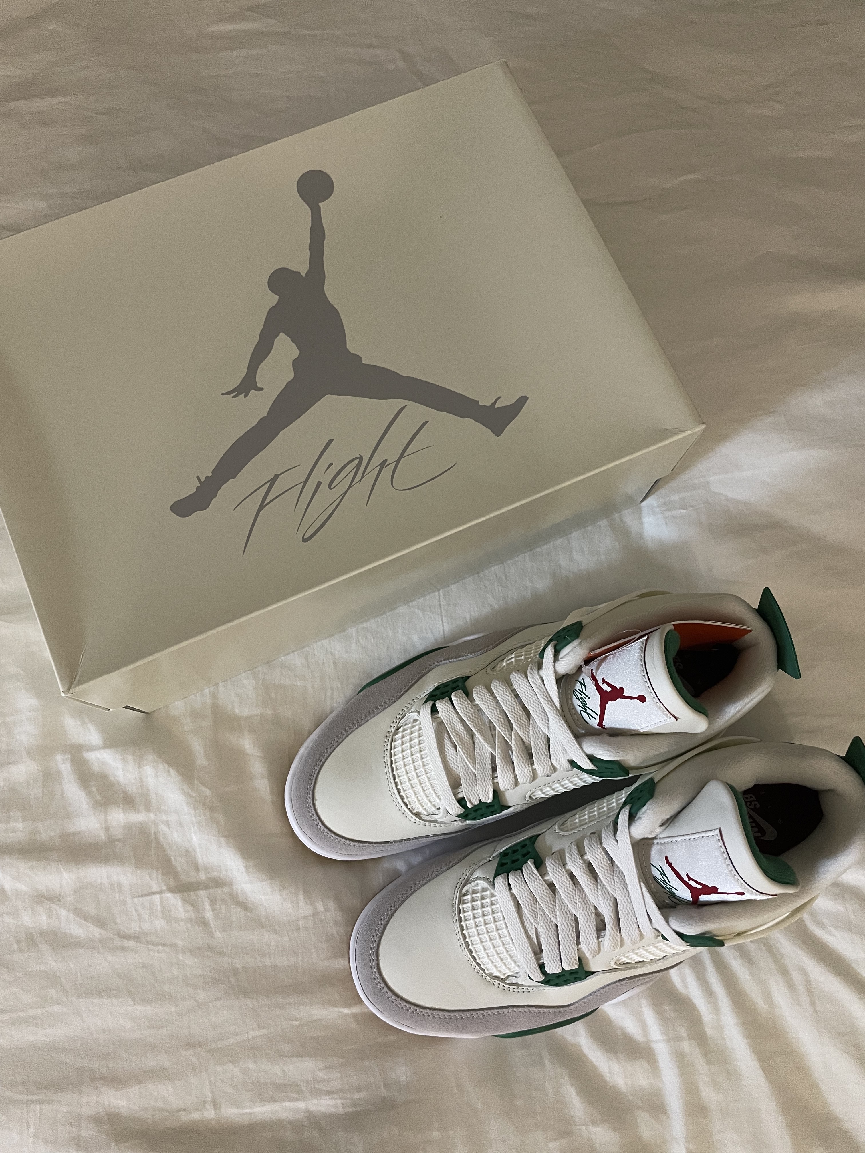 Jordan 4 x Nike SB Retro SP Pine Green ์ฐฉ์ฉ ์คํ์ผ - 3
