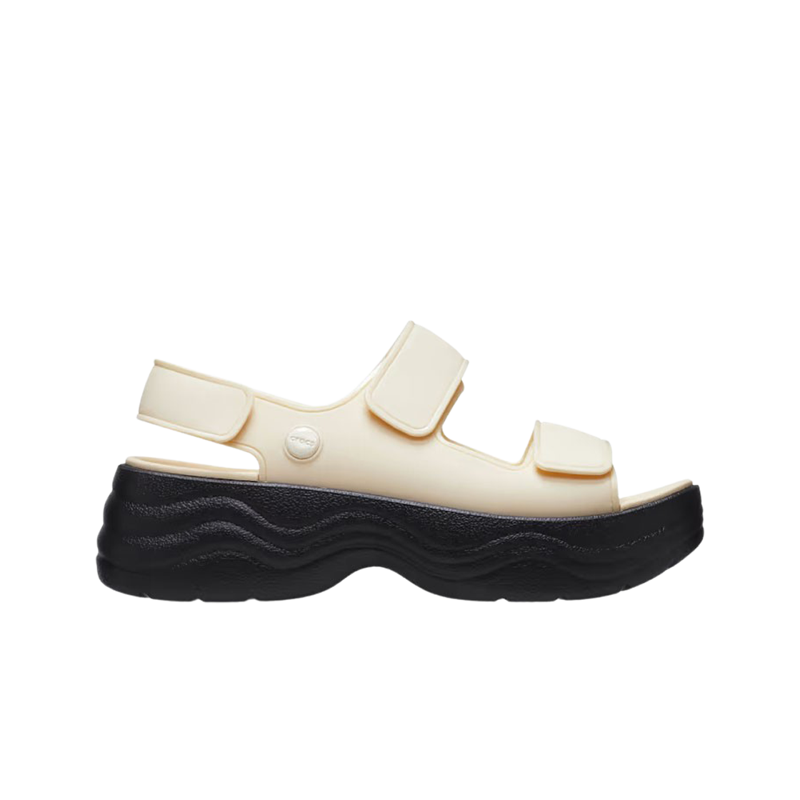(W) 크록스 스카이라인 샌들 바닐라 블랙((W) Crocs Skyline Sandal Vanilla Black) - 1