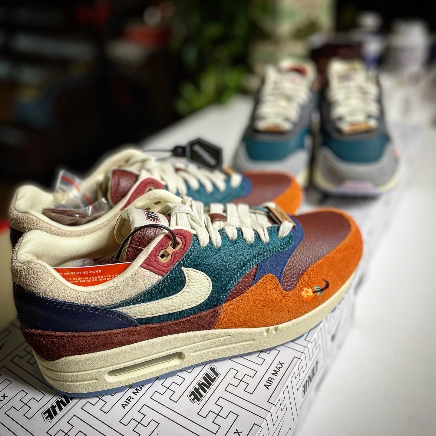Nike x Kasina Air Max 1 SP Won-Ang Orange 착용 스타일