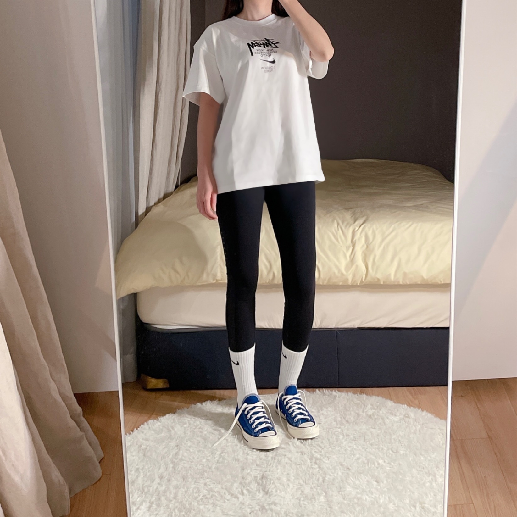 Nike x Stussy WT T-Shirt White - Asia 착용 스타일 - 2