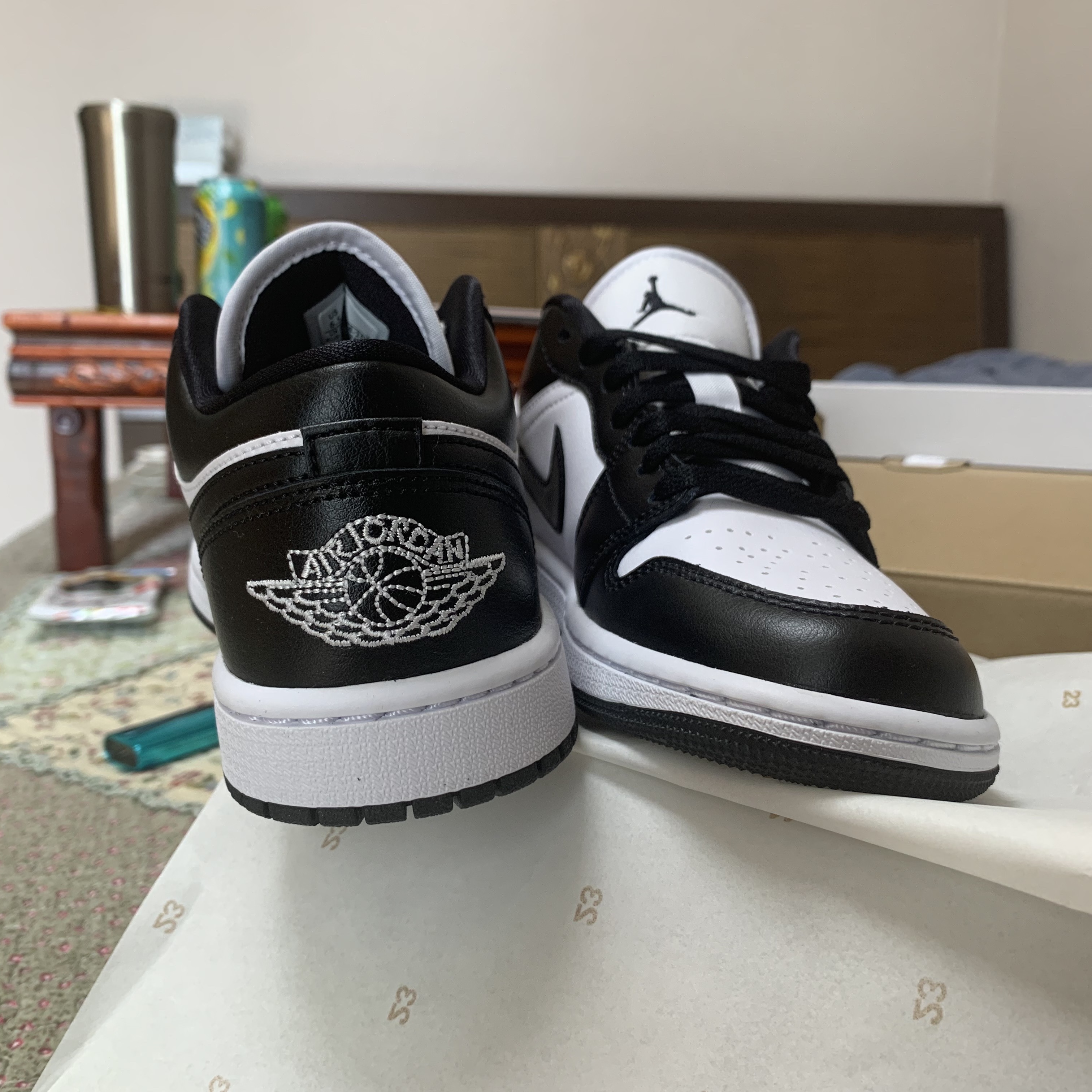 (W) Jordan 1 Low Black and White 착용 스타일 - 5