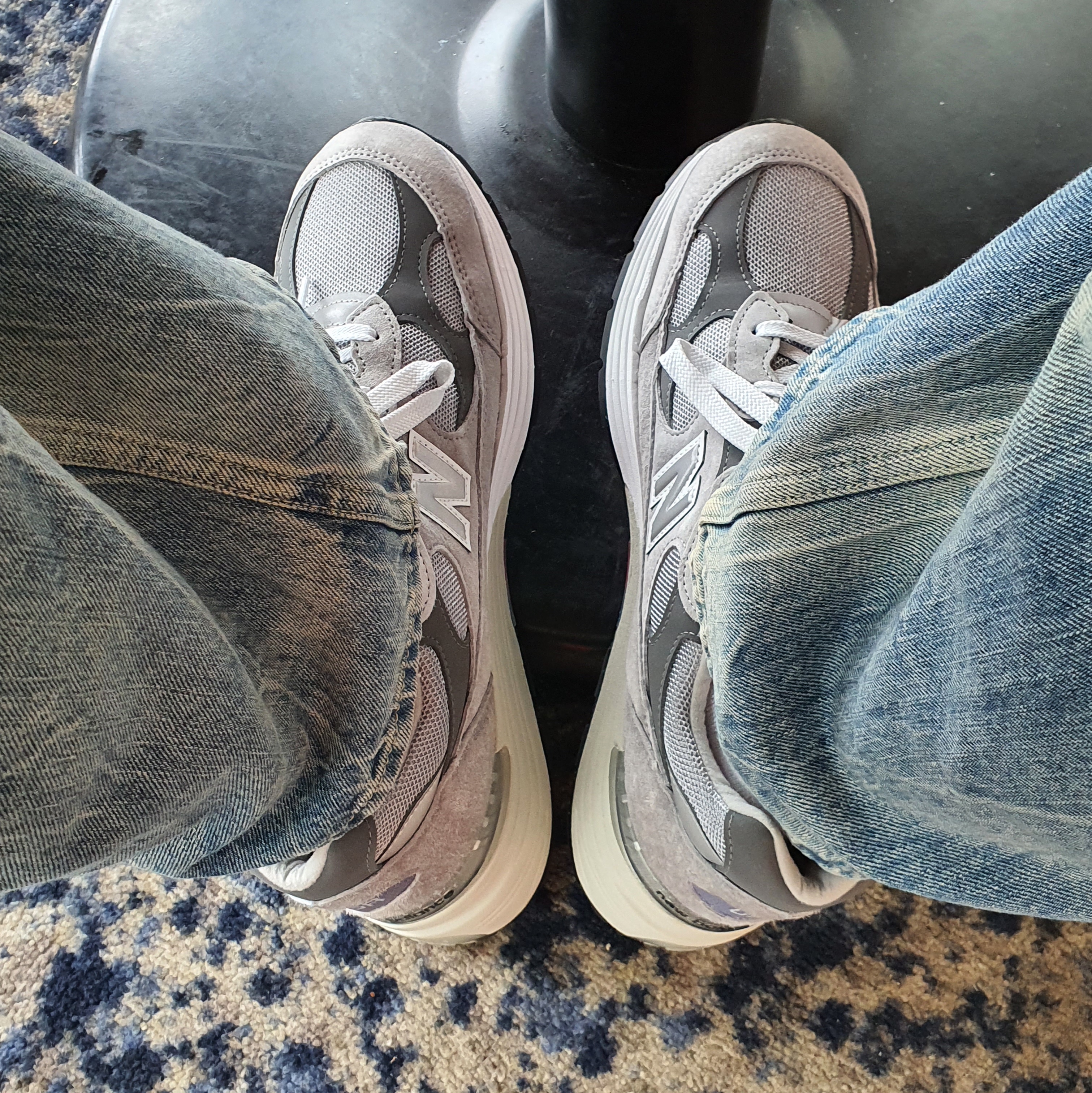 New Balance 992 Made in USA Grey - D Standard 착용 스타일