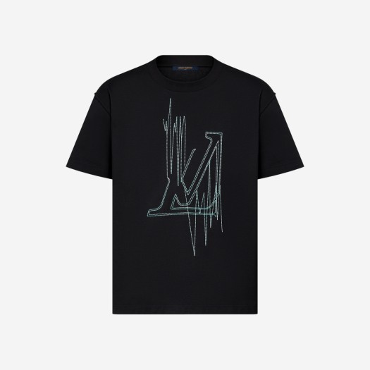 루이비통 LV 프리퀀시 그래픽 티셔츠 블랙