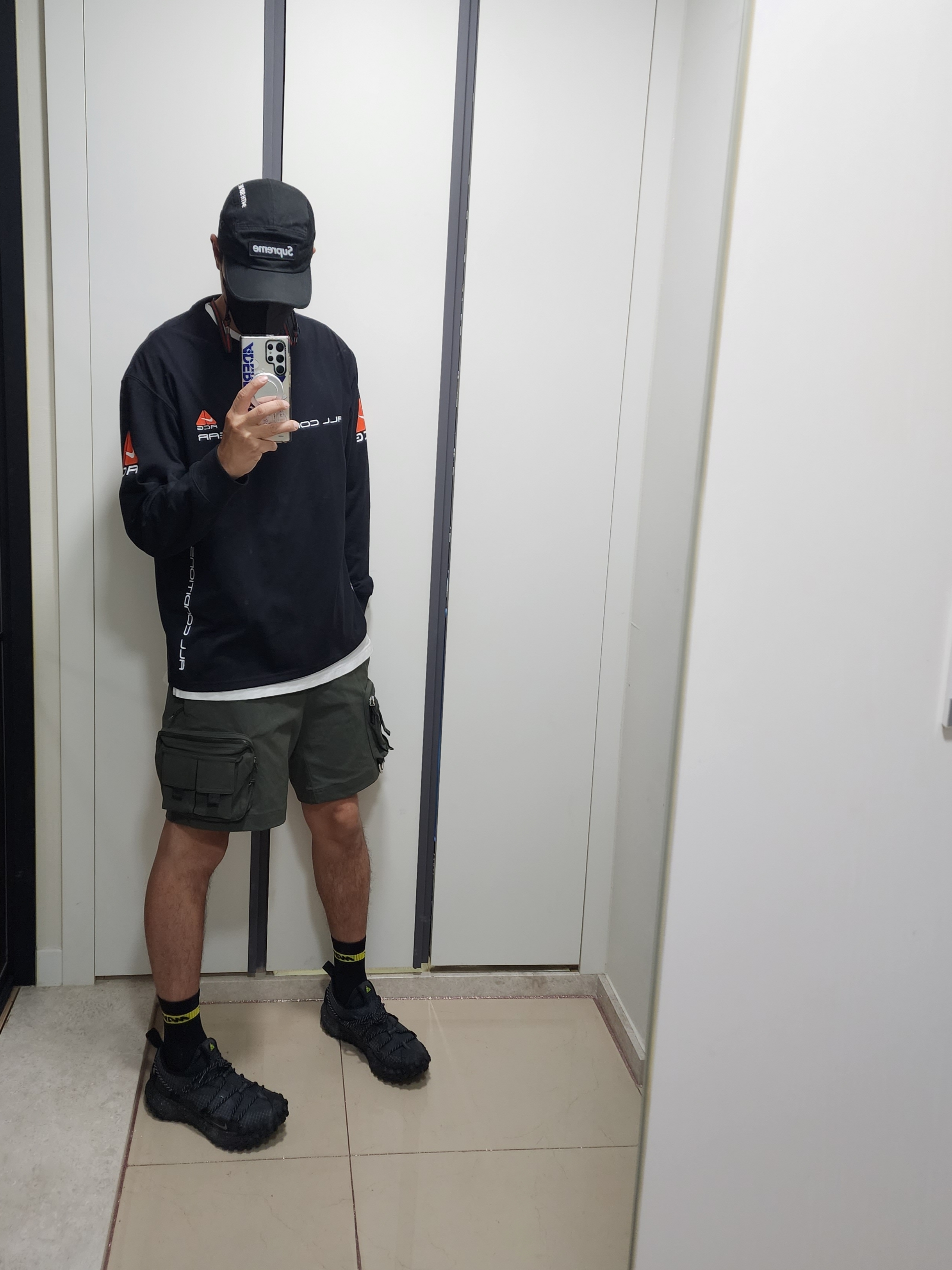 Nike NRG ACG SSNL Lungs Long Sleeve T-Shirt Black - Asia, Nike ACG Mountain Fly Low Gore-Tex SE Dark Smoke Grey 착용 스타일 - 3