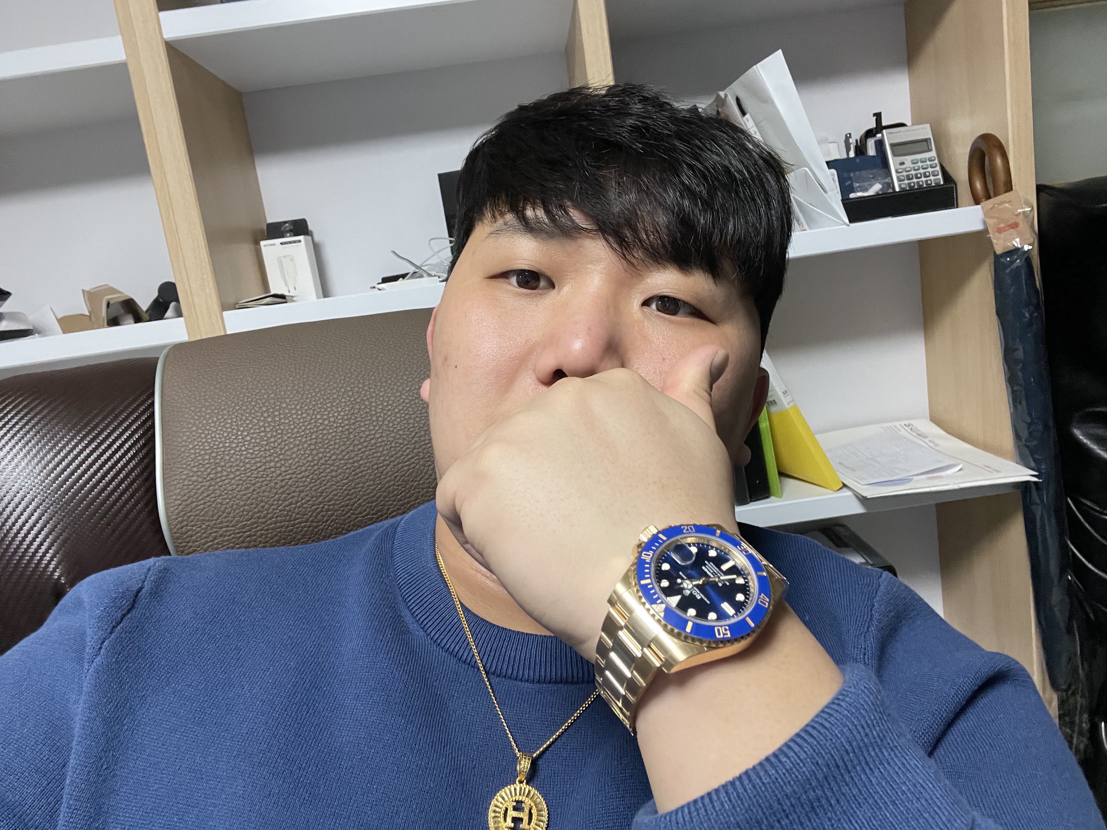 Rolex Submariner Date 41mm 126618LB Blue Green Oyster 착용 스타일