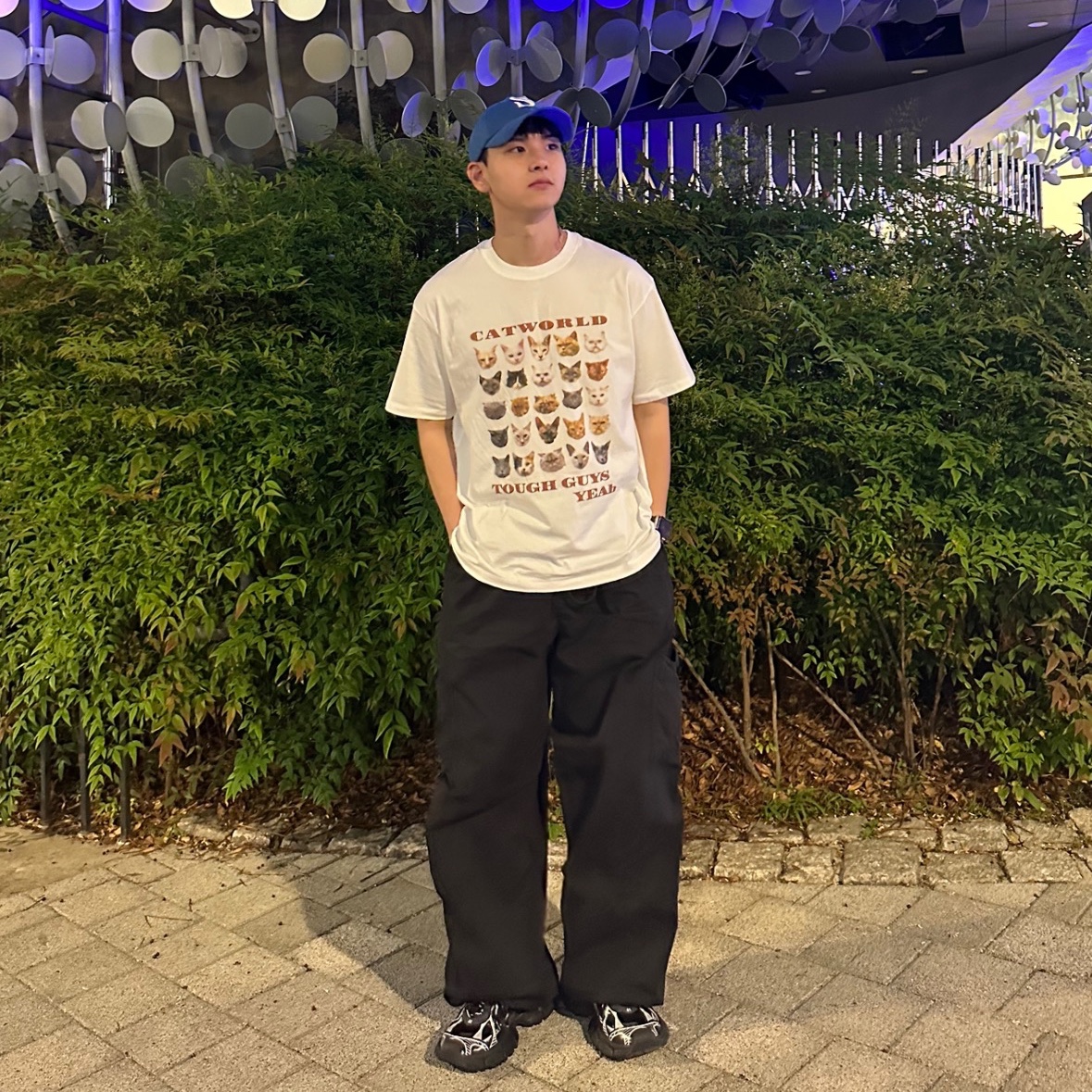 Balenciaga 3XL Sneakers Black White 착용 스타일