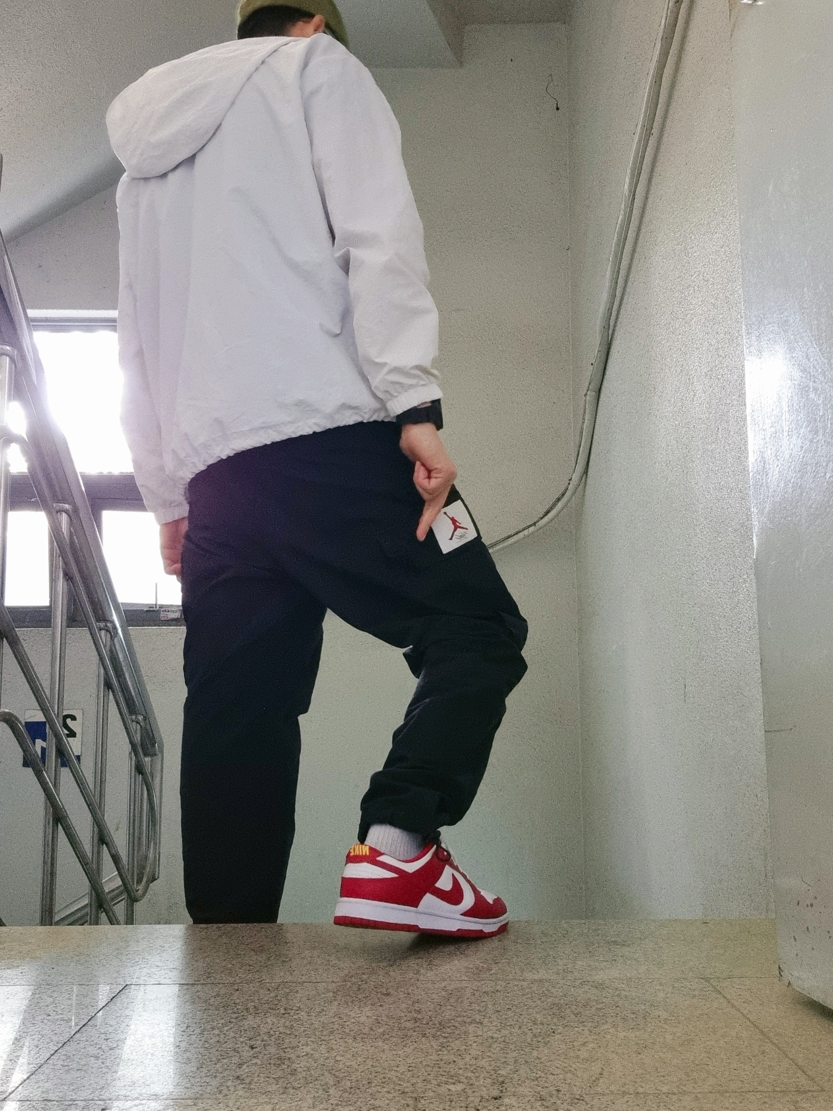 Nike Dunk Low Retro Gym Red 착용 스타일 - 1