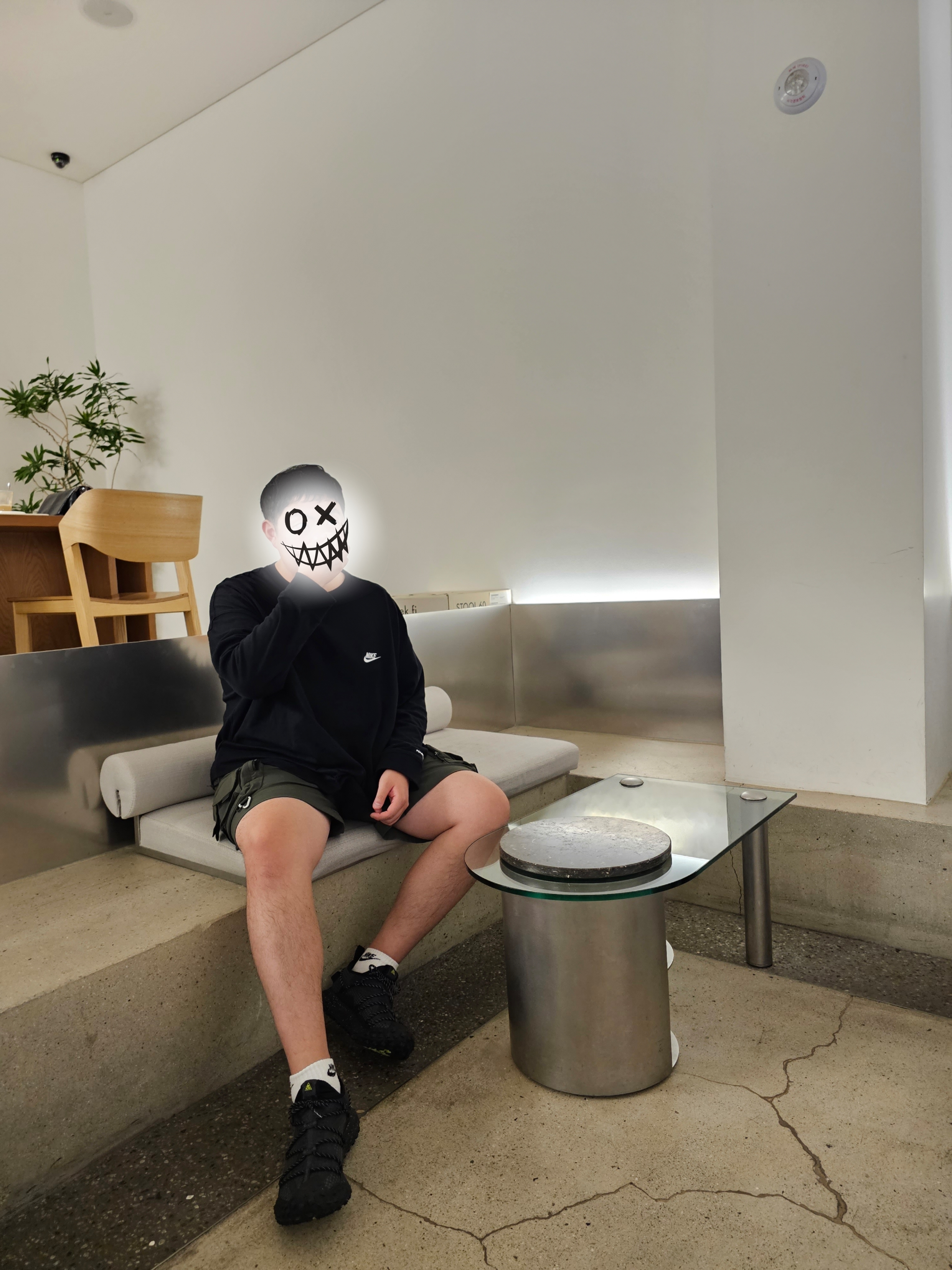 Nike x Peaceminusone LS T-Shirt Black (DR0098-010), Nike ACG Cargo Shorts Sequoia - US/EU 착용 스타일