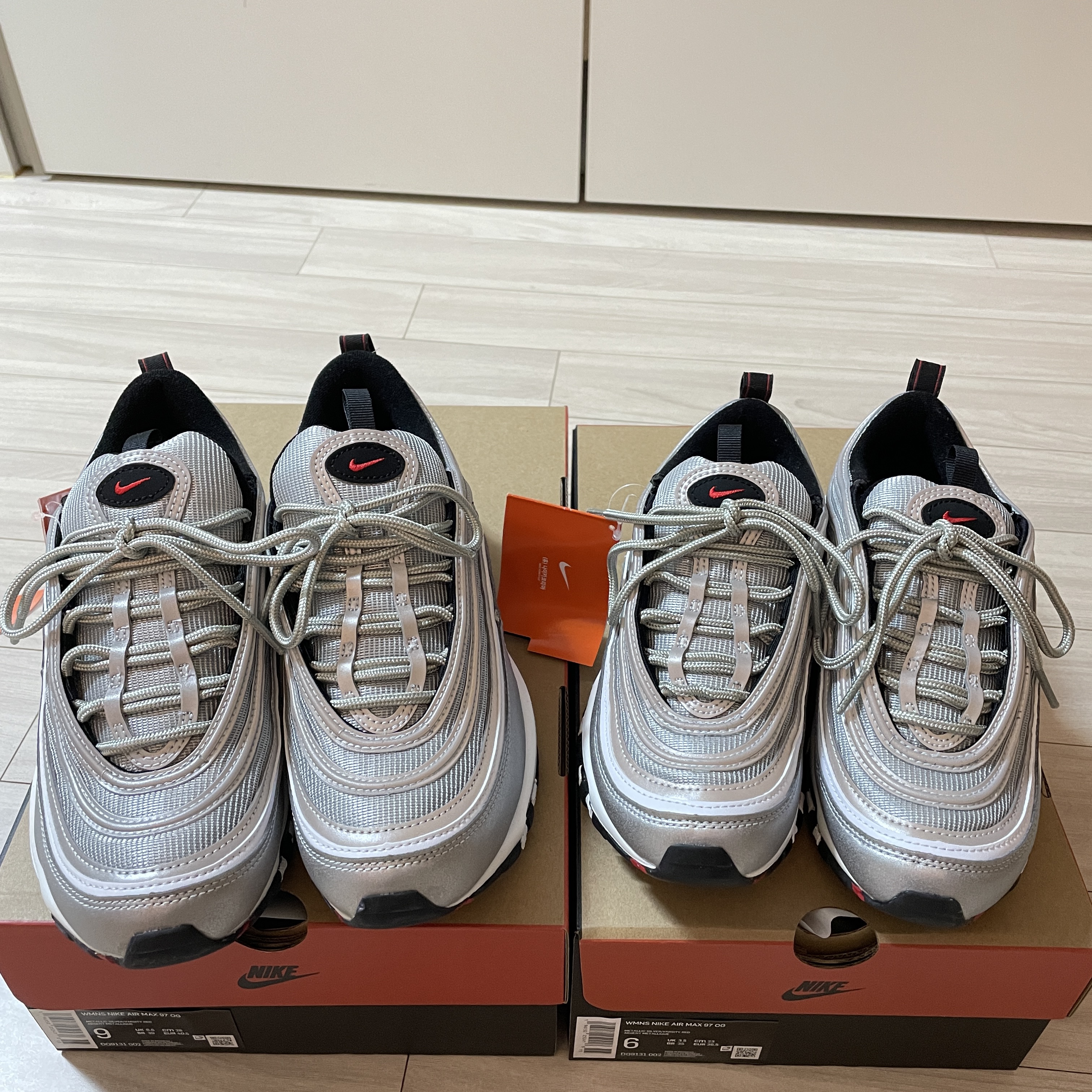(W) Nike Air Max 97 OG Silver Bullet 2022 착용 스타일