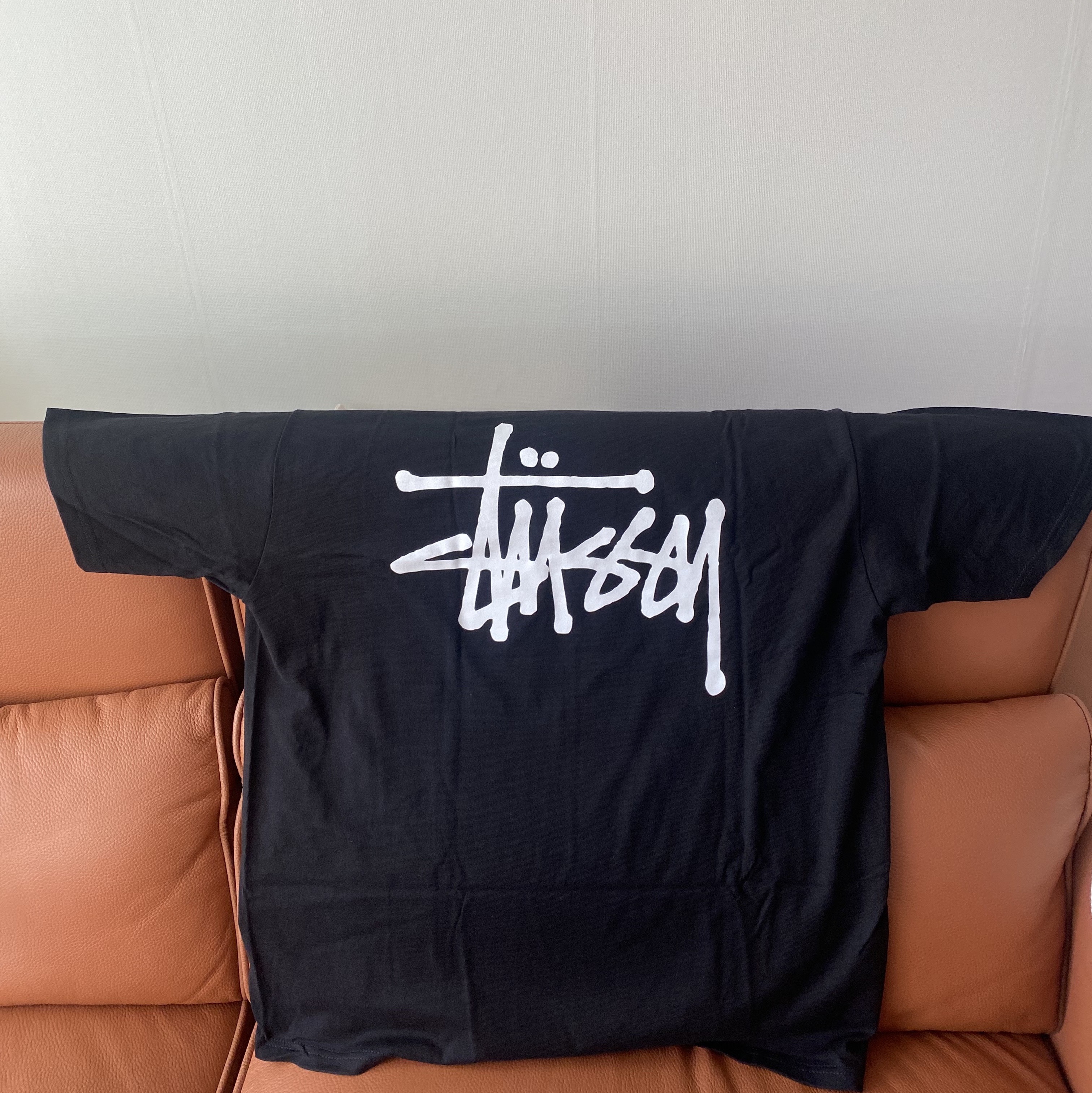 Stussy Basic Stussy T-Shirt Black 2022 착용 스타일