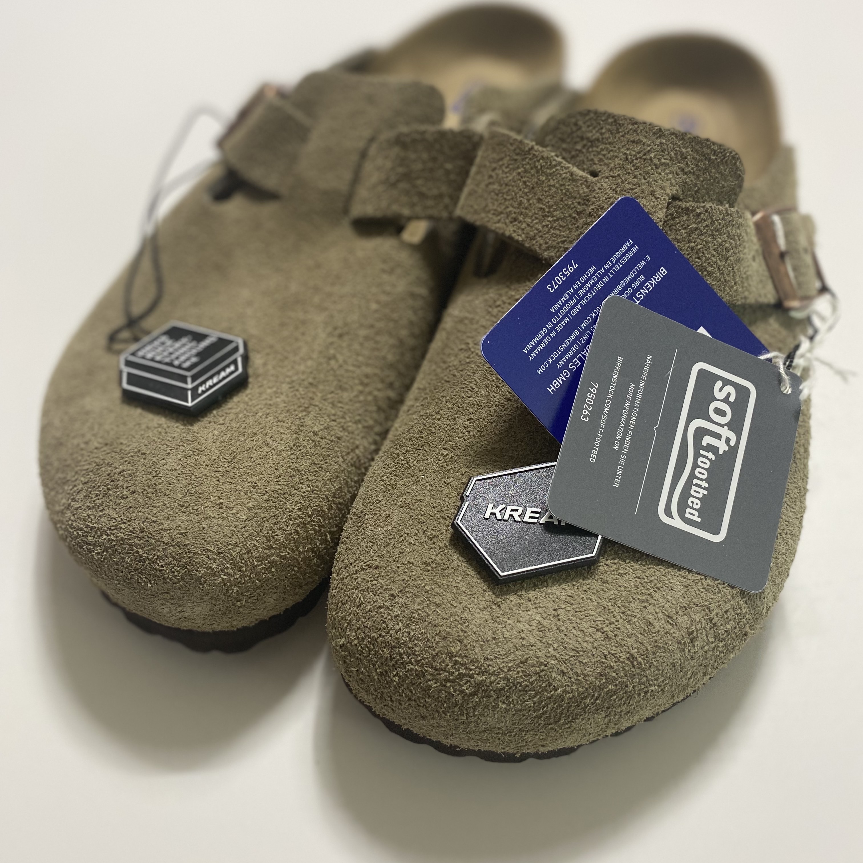Birkenstock Boston Soft Footbed Taupe - Regular 착용 스타일