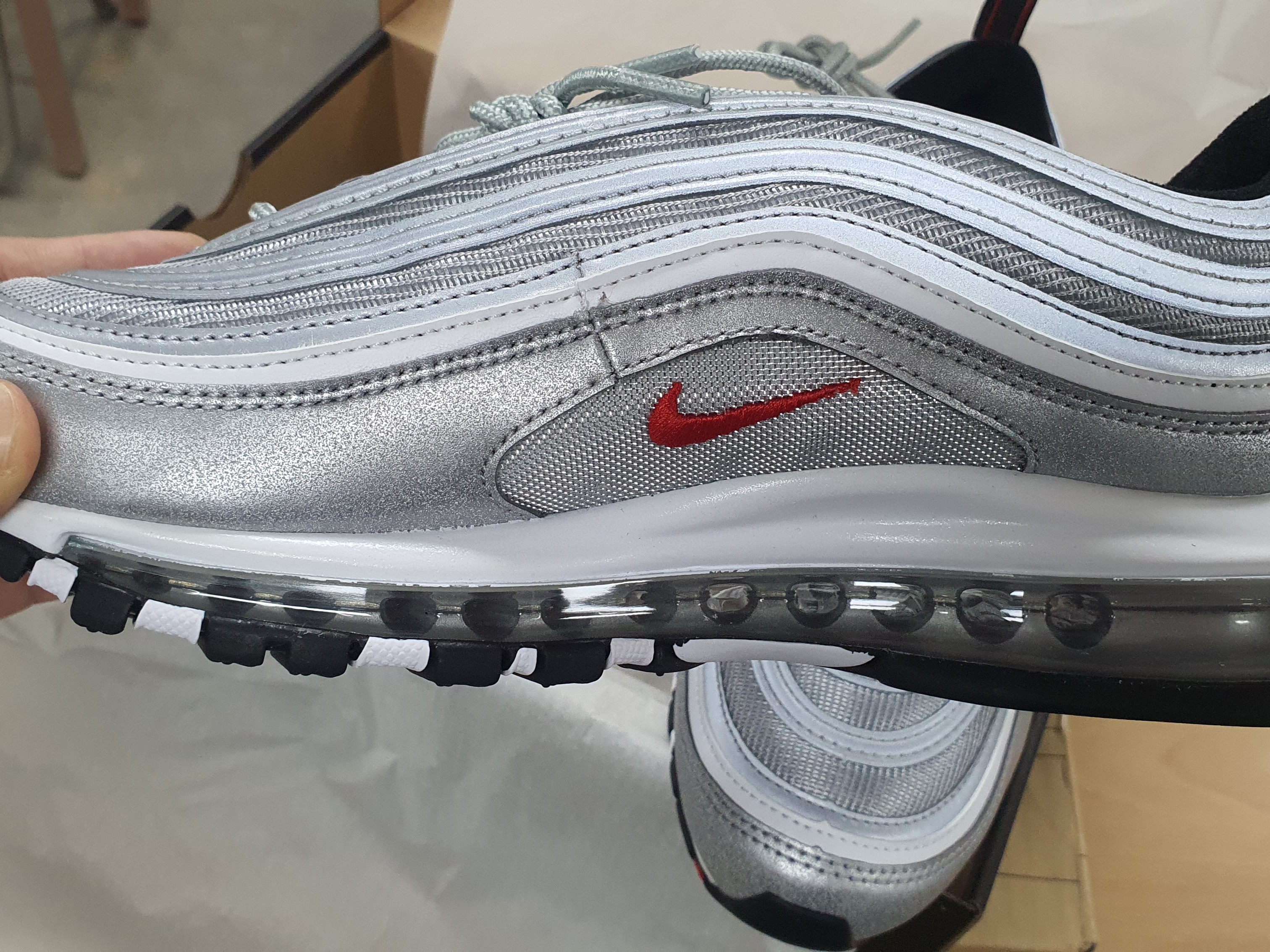 Nike Air Max 97 OG Silver Bullet 2022 착용 스타일 - 2