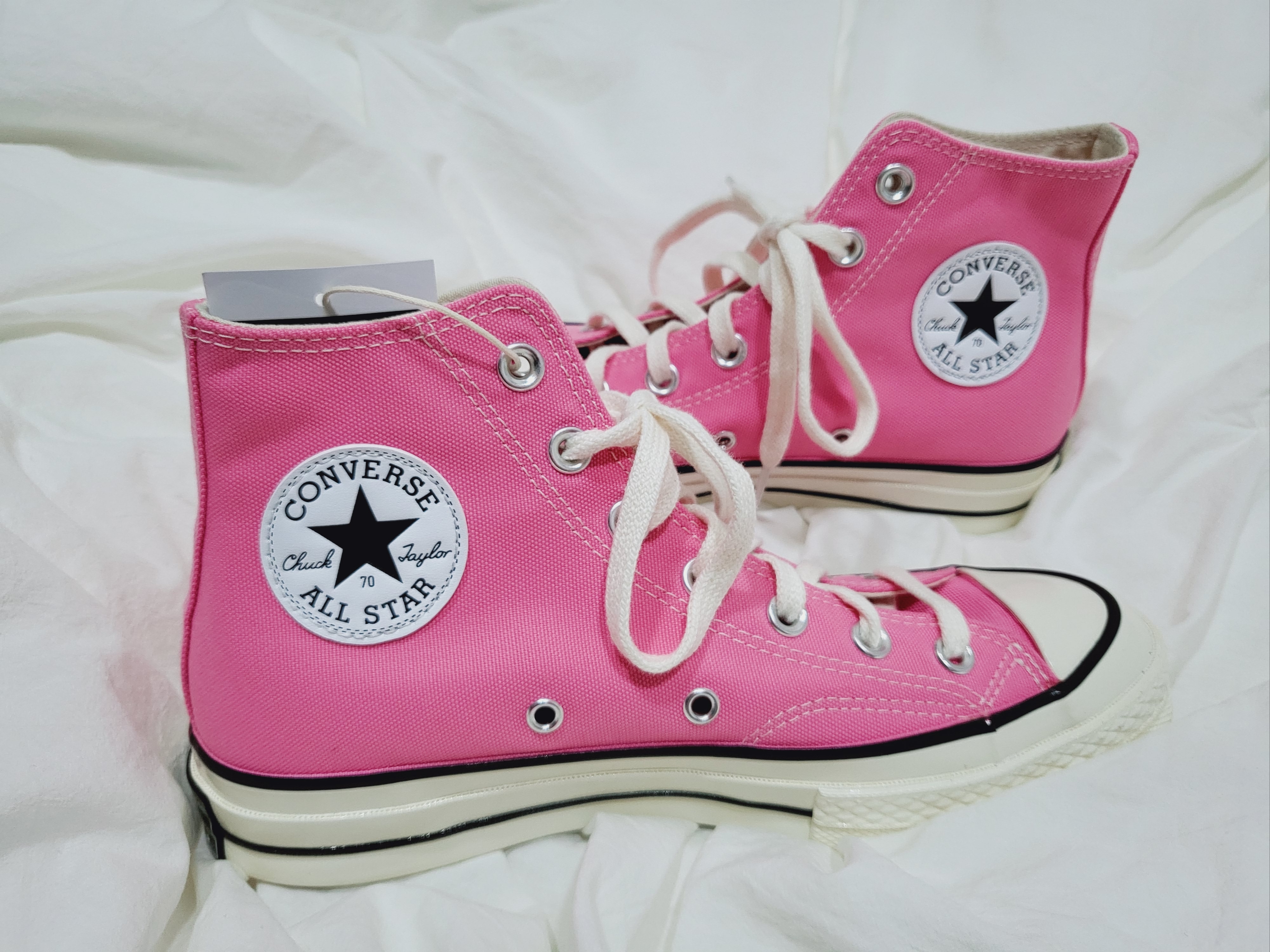 Converse Chuck 70 High Vintage Canvas Pink 착용 스타일
