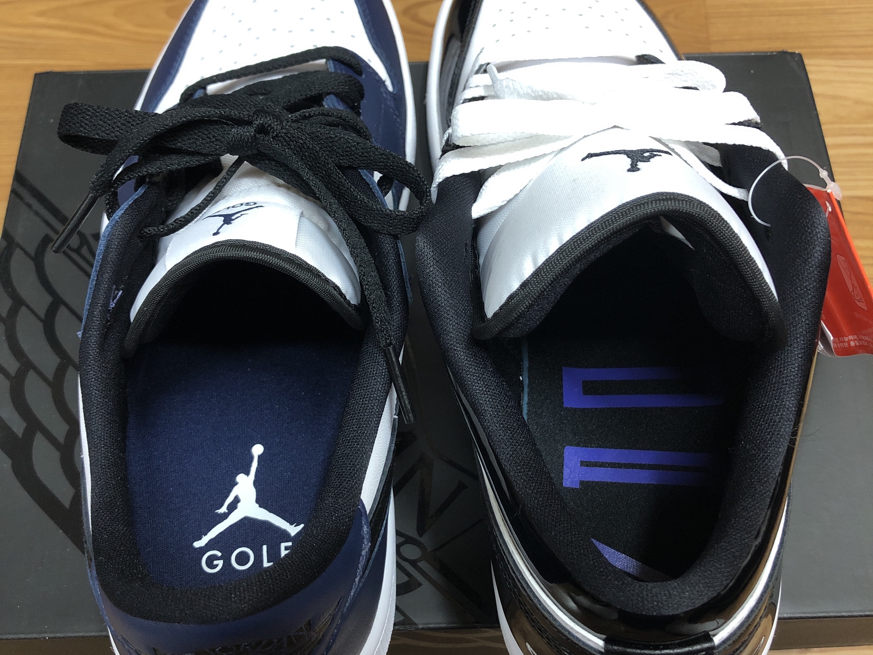 Jordan 1 Low Golf Midnight Navy, Jordan 1 Low SE Concord 착용 스타일 - 2