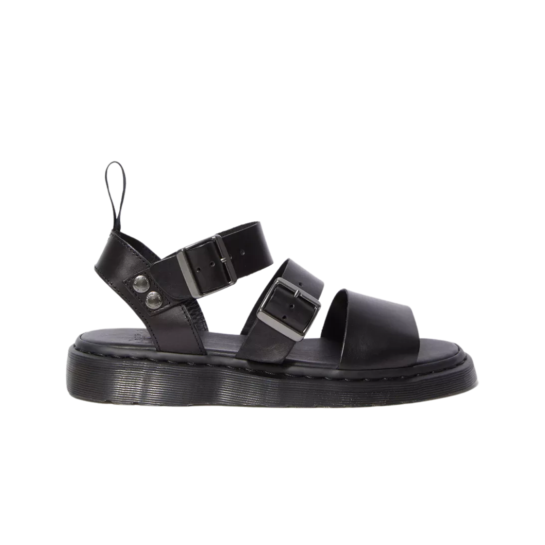 닥터마틴 그리폰 브란도 레더 글래디에이터 샌들 블랙(Dr. Martens Gryphon Brando Leather Gladiator Sandal Black)