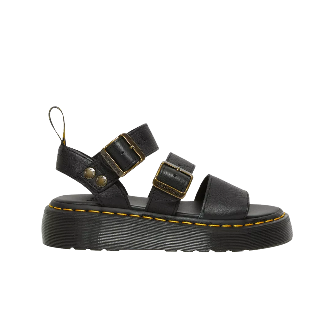 (W) 닥터마틴 그리폰 피사 레더 플랫폼 샌들 블랙