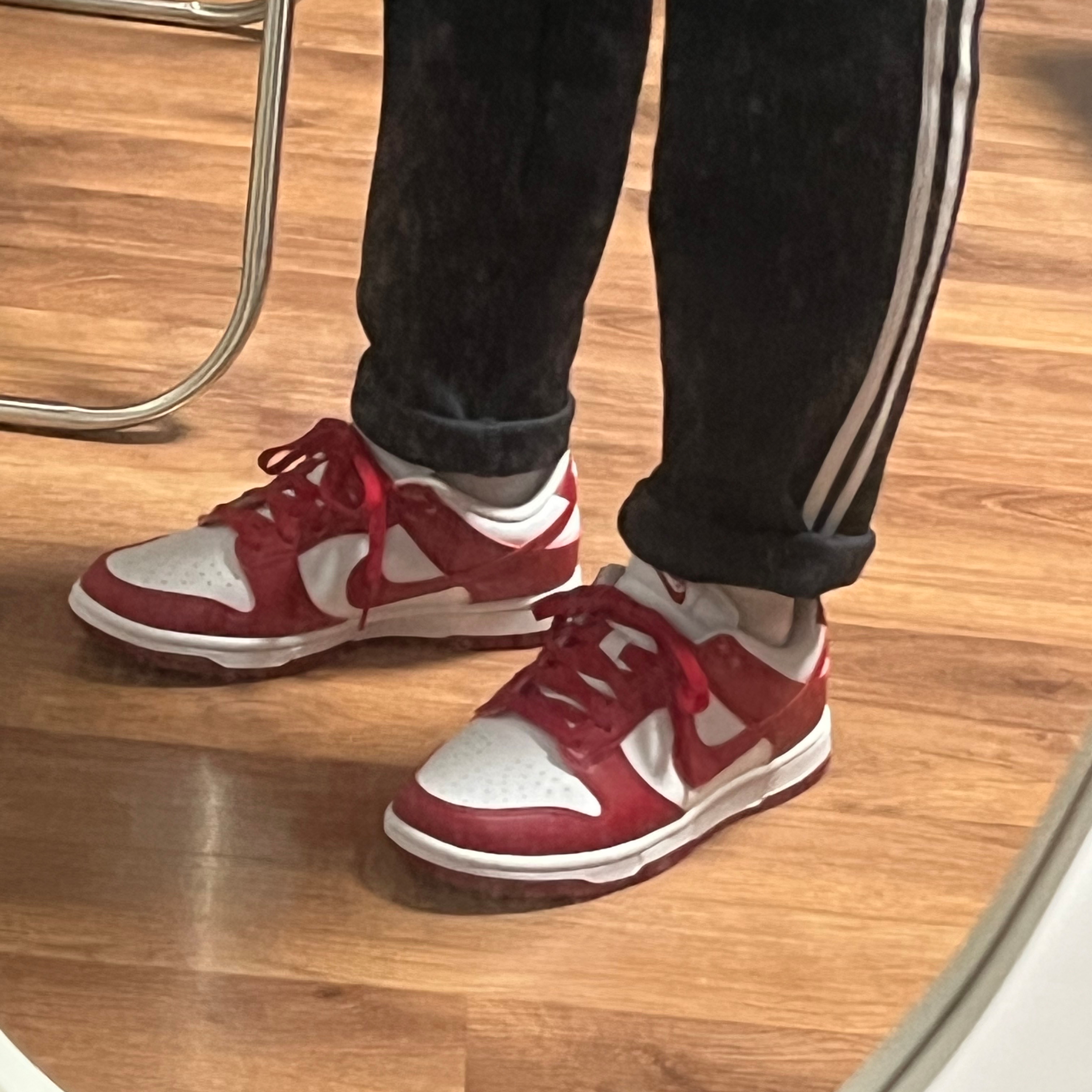 (W) Nike Dunk Low Next Nature Gym Red 착용 스타일