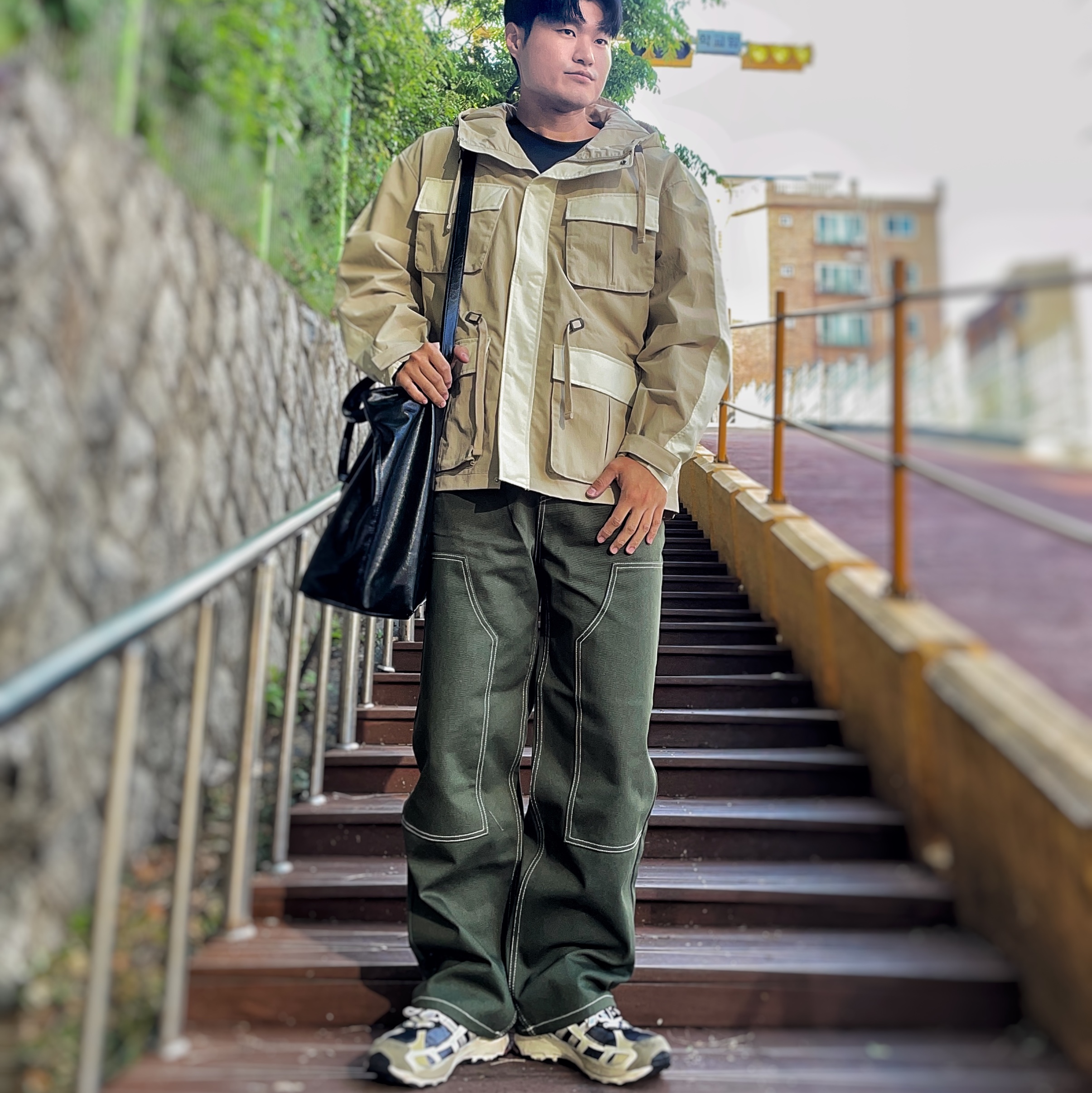 Adidas x Song for the Mute Shadowturf Core Black 착용 스타일