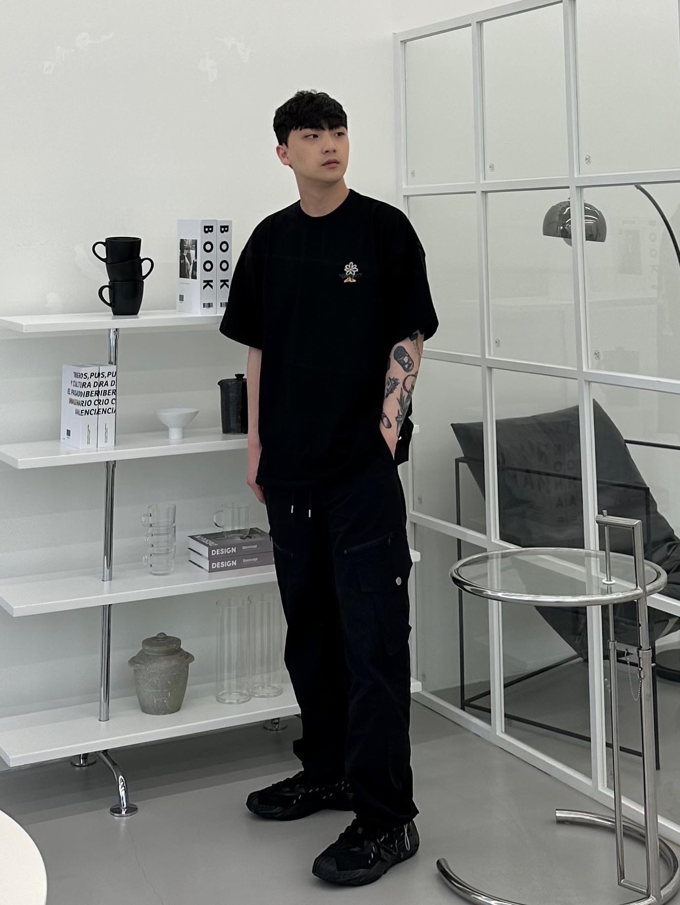 Puma x Juun.J Plexus Black 착용 스타일 - 1