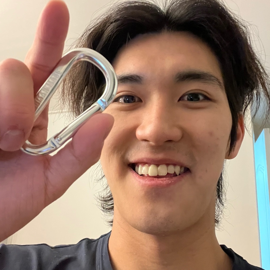 Human Made Carabiner 70mm Silver 착용 스타일