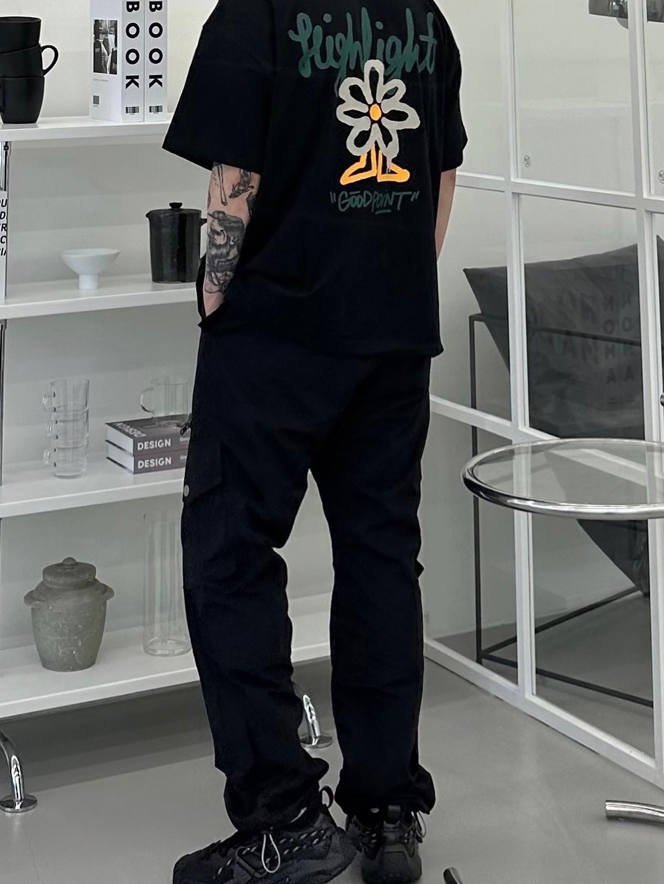 Puma x Juun.J Plexus Black 착용 스타일 - 2