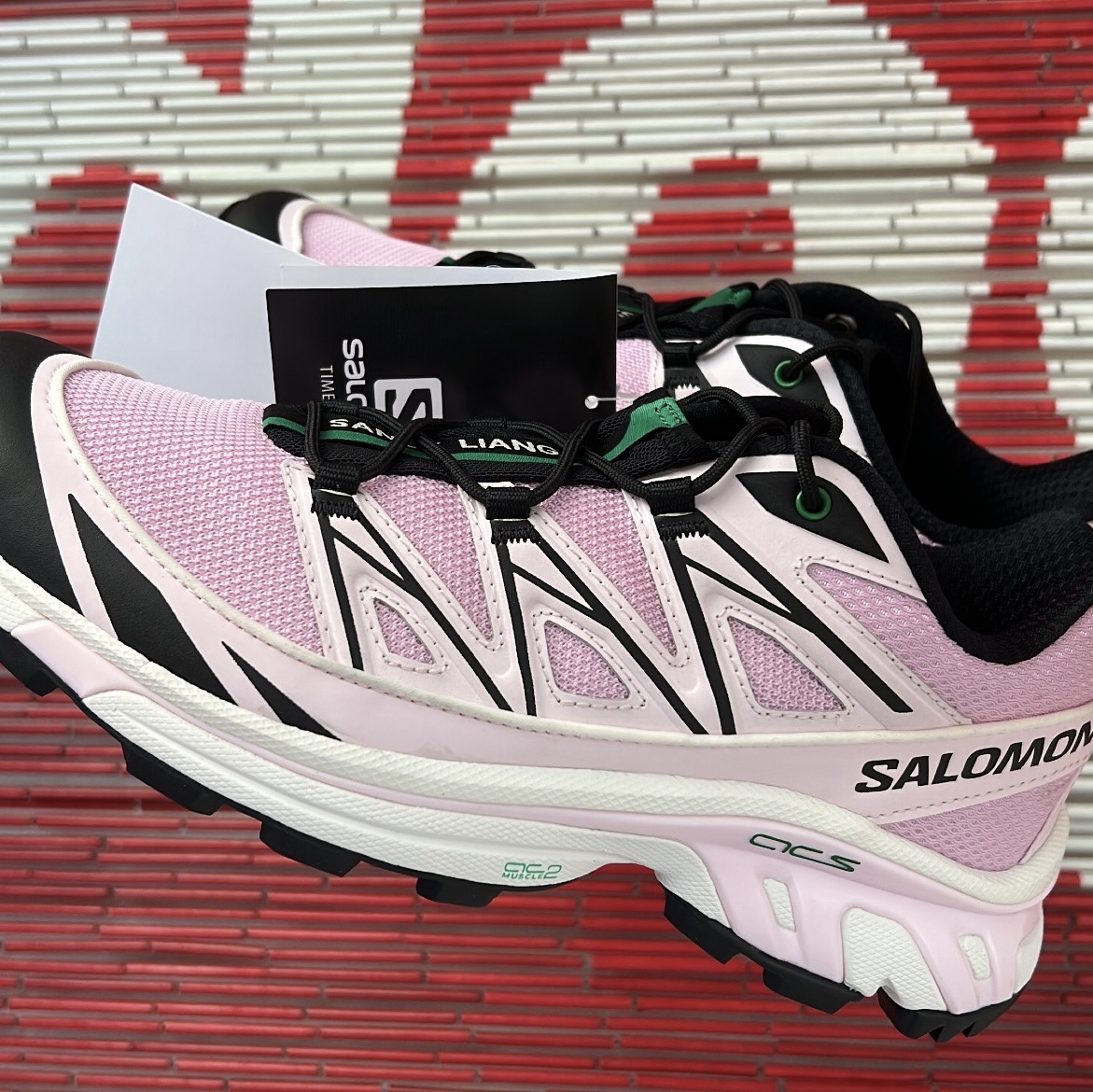 Salomon x Sandy Liang XT-6 Expanse Cradle Pink 착용 스타일
