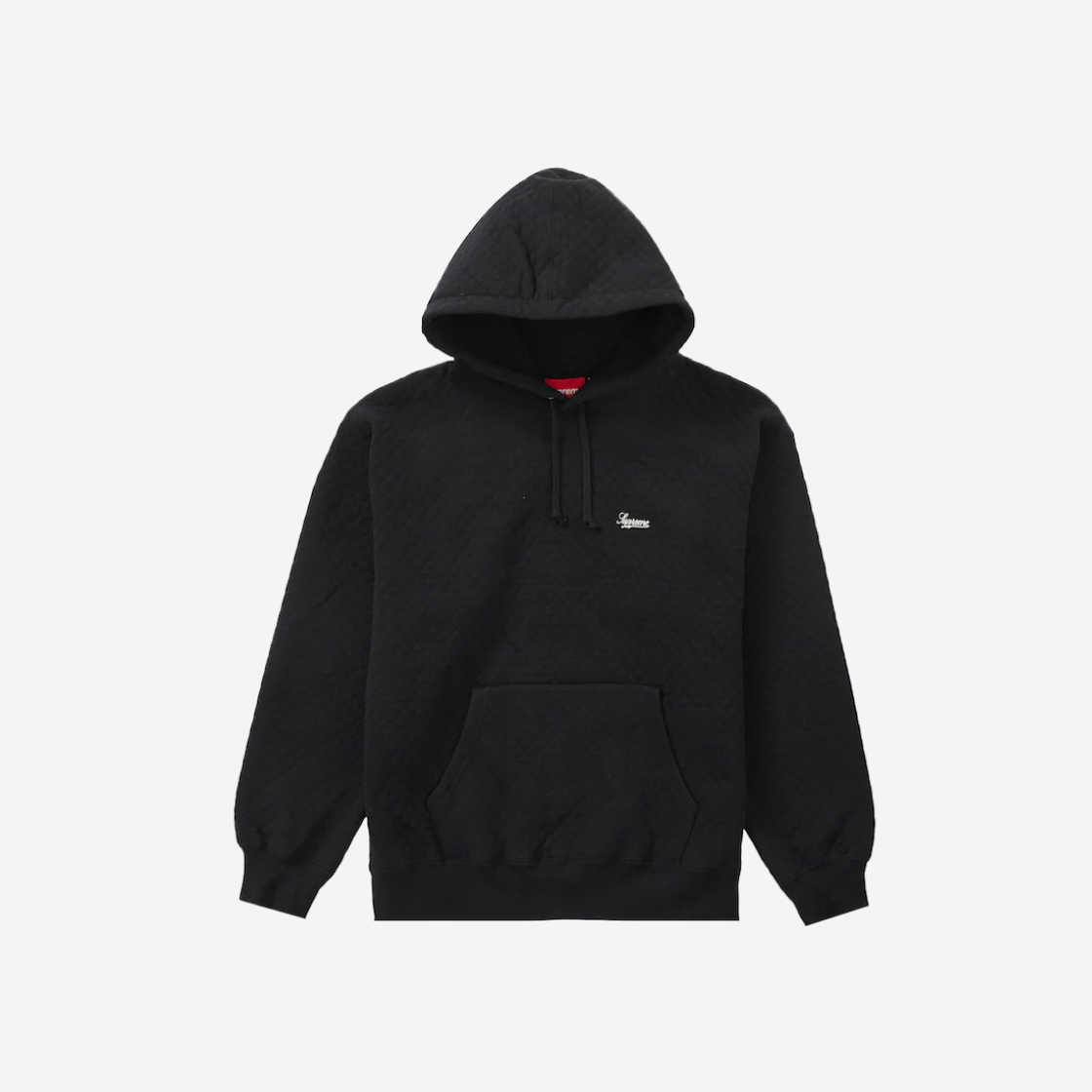 슈프림 마이크로 퀼티드 후드 스웨트셔츠 블랙 - 23SS | Supreme | KREAM