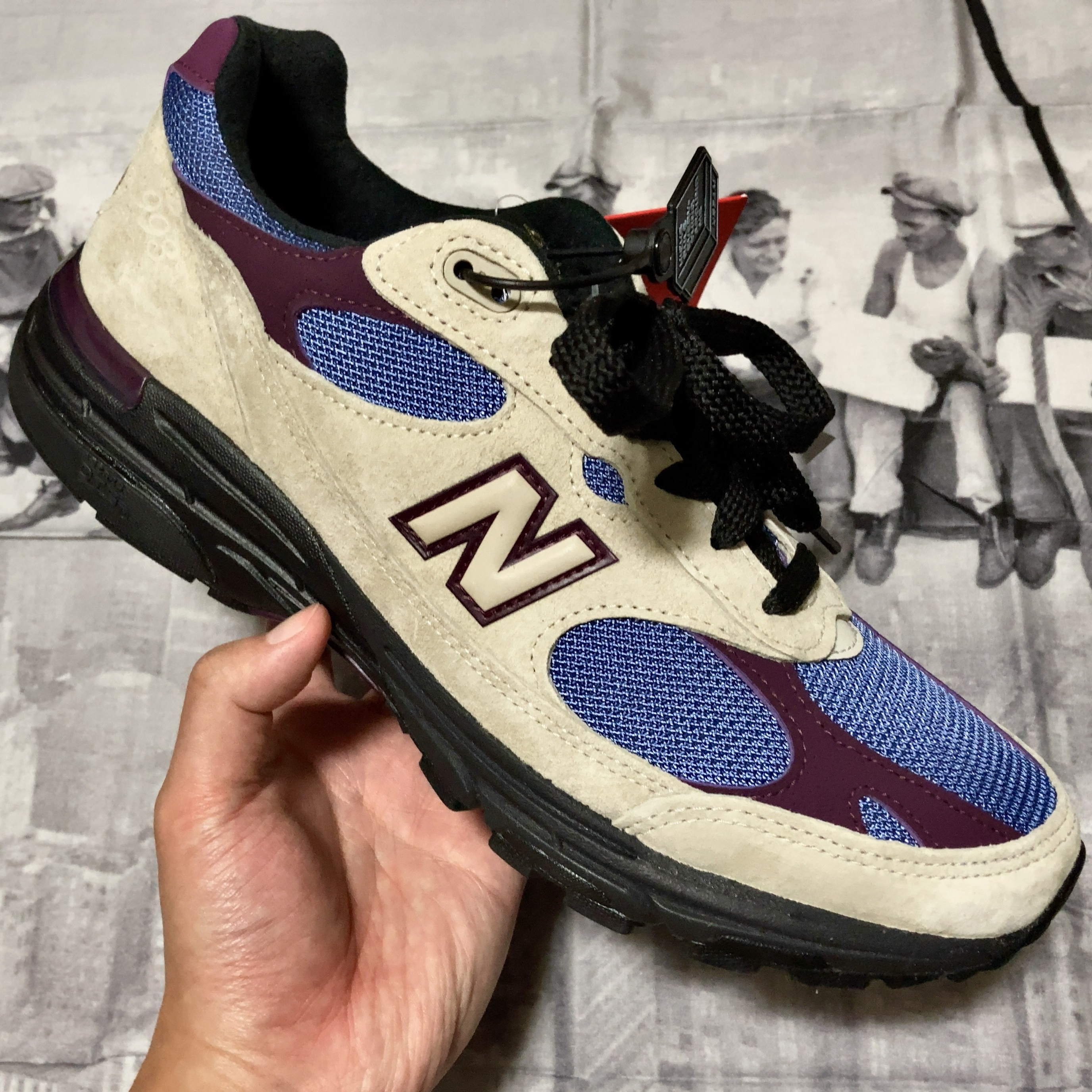 New Balance x Aime Leon Dore 993 Made in USA Taupe 착용 스타일