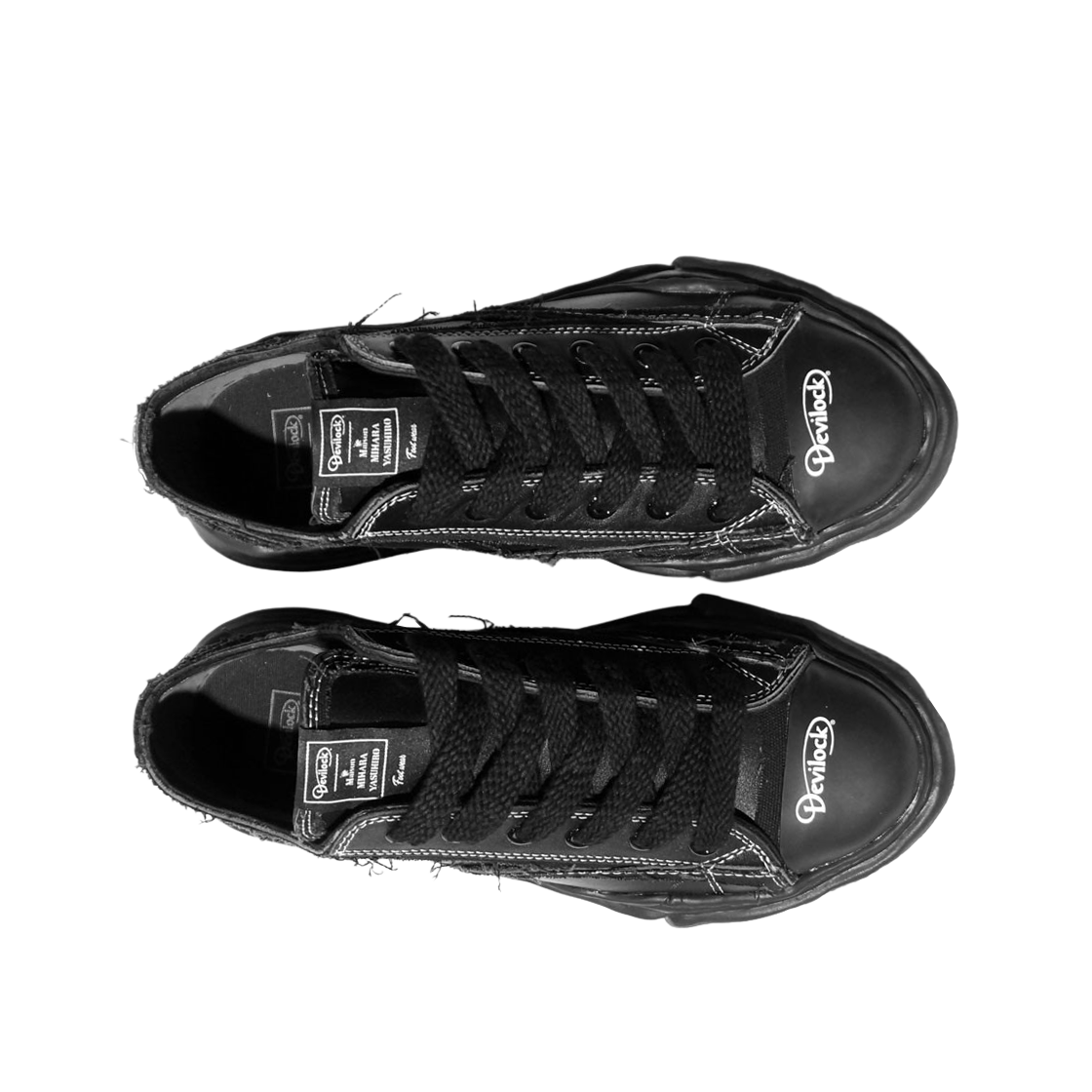 메종 미하라 야스히로 x 데빌락 피터슨 OG 솔 스니커즈 블랙 화이트(Maison Mihara Yasuhiro X Devilock Peterson OG Sole Sneakers Black White) - 2